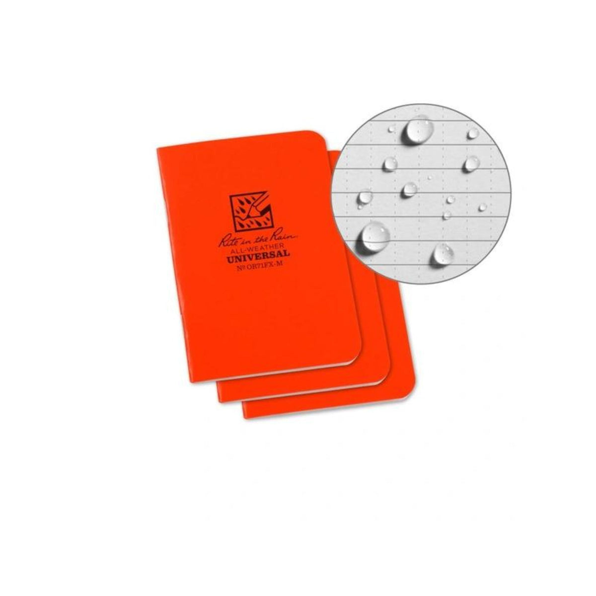 RITE IN THE RAIN | STAPLED NOTEBOOK OR71FX-M - Block notes impermeabile (Pack da 3)