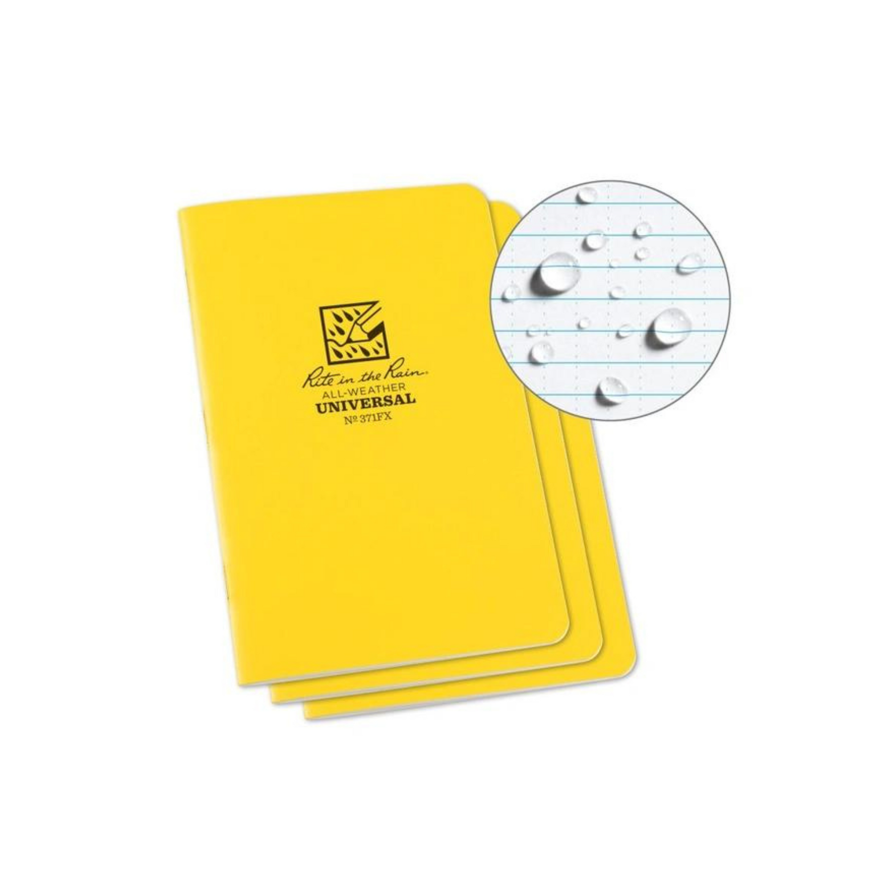 RITE IN THE RAIN | STAPLED NOTEBOOK 371FX - Block notes impermeabile (Pack da 3)
