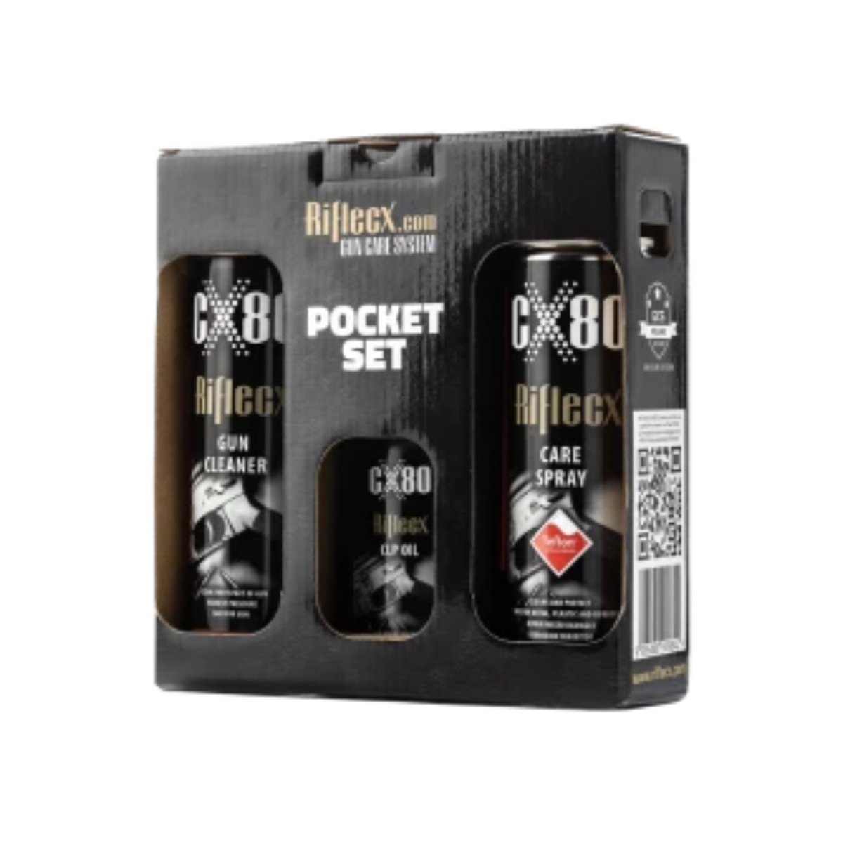 RIFLECX | CLEANING POCKET SET AND CARE OF GUN - Kit lubrificanti per la manutenzioni armi