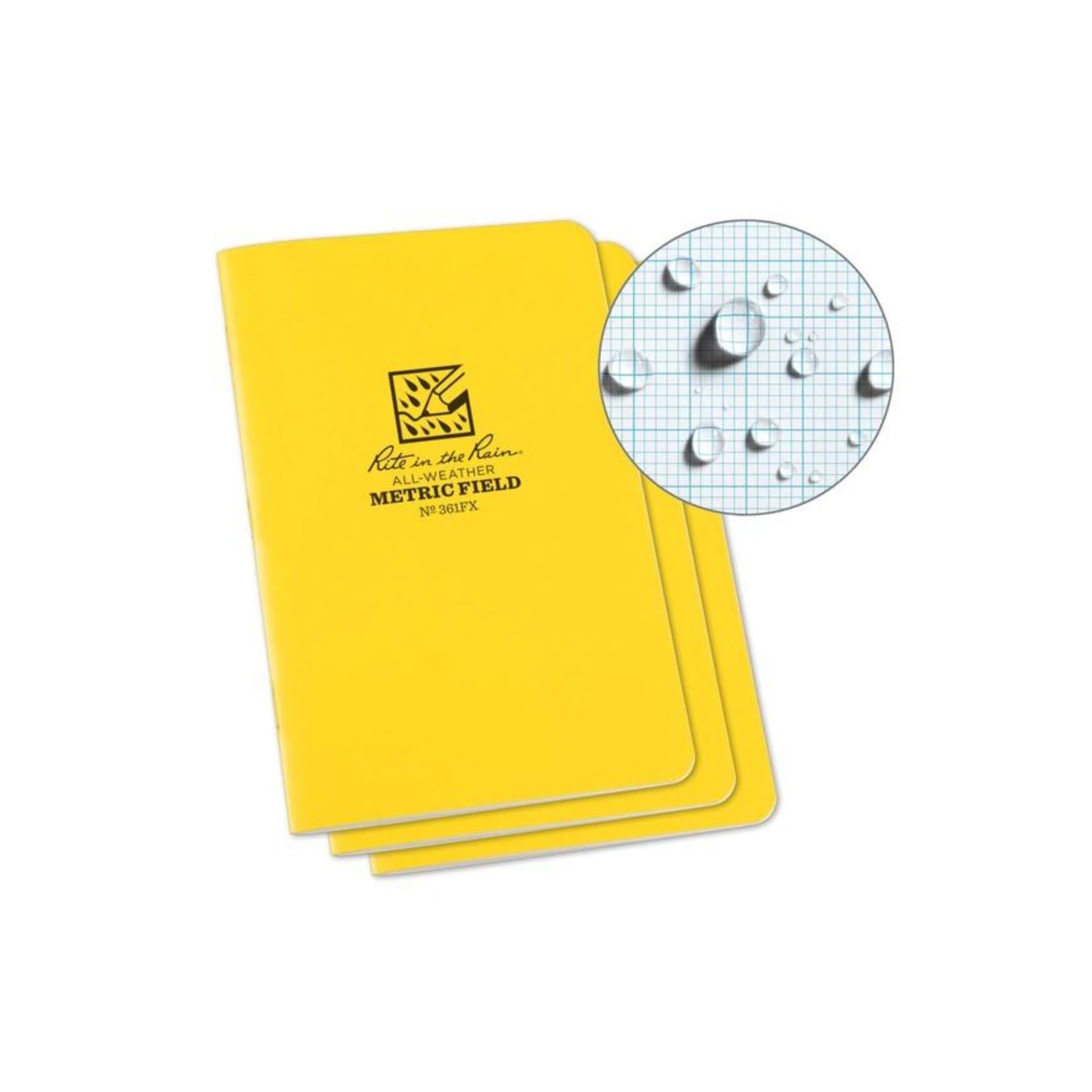 RITE IN THE RAIN | STAPLED NOTEBOOK 361FX - Block notes impermeabile (Pack da 3)