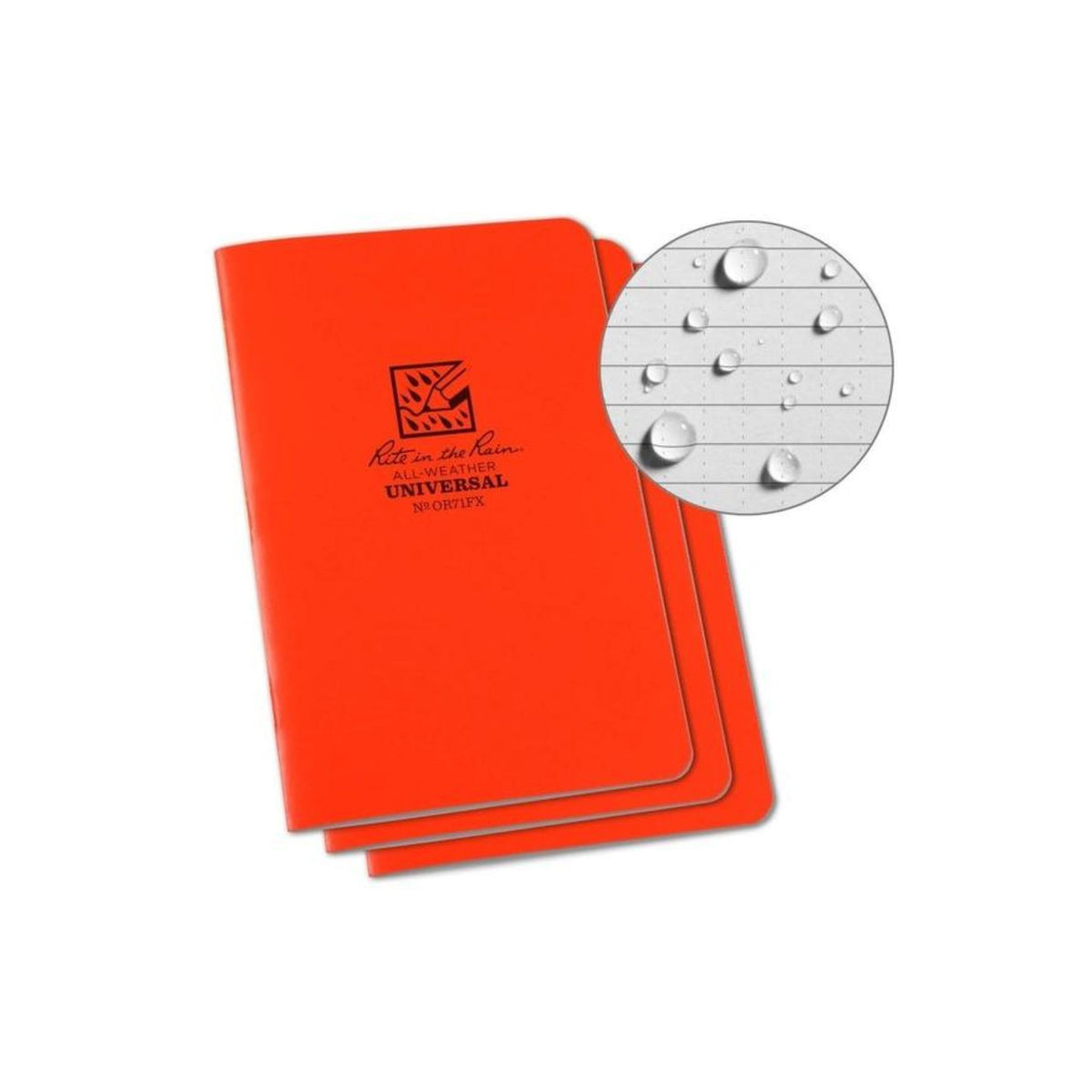 RITE IN THE RAIN | STAPLED NOTEBOOK OR71FX - Block notes impermeabile (Pack da 3)