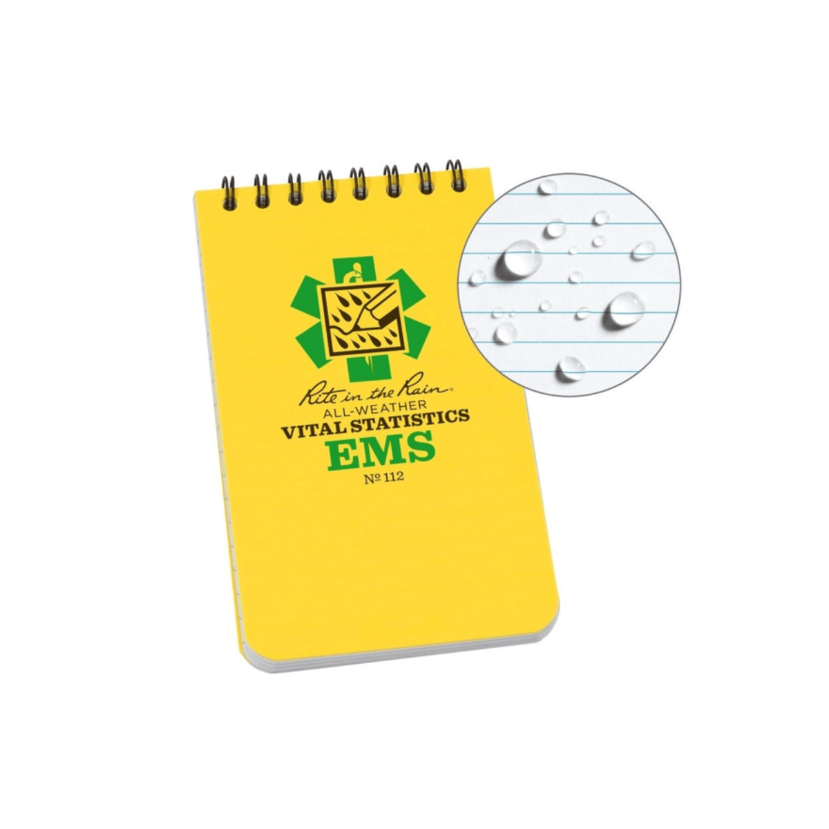 RITE IN THE RAIN | EMS VITAL STATS NOTEBOOK 112 - Block notes medico impermeabile - BackPacco - BP-RITR-112