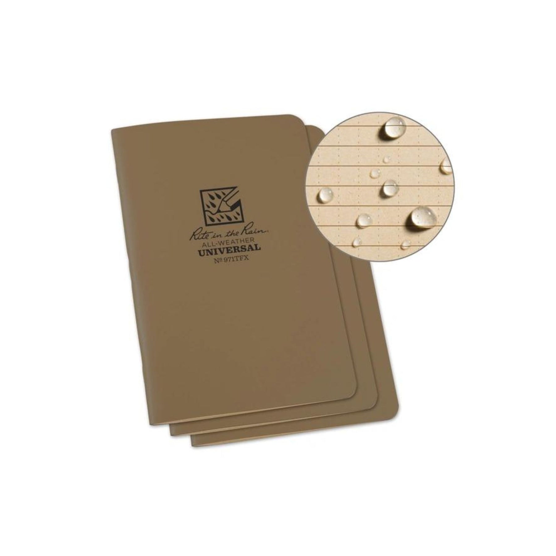RITE IN THE RAIN | STAPLED NOTEBOOK 971TFX - Block notes impermeabile (Pack da 3)