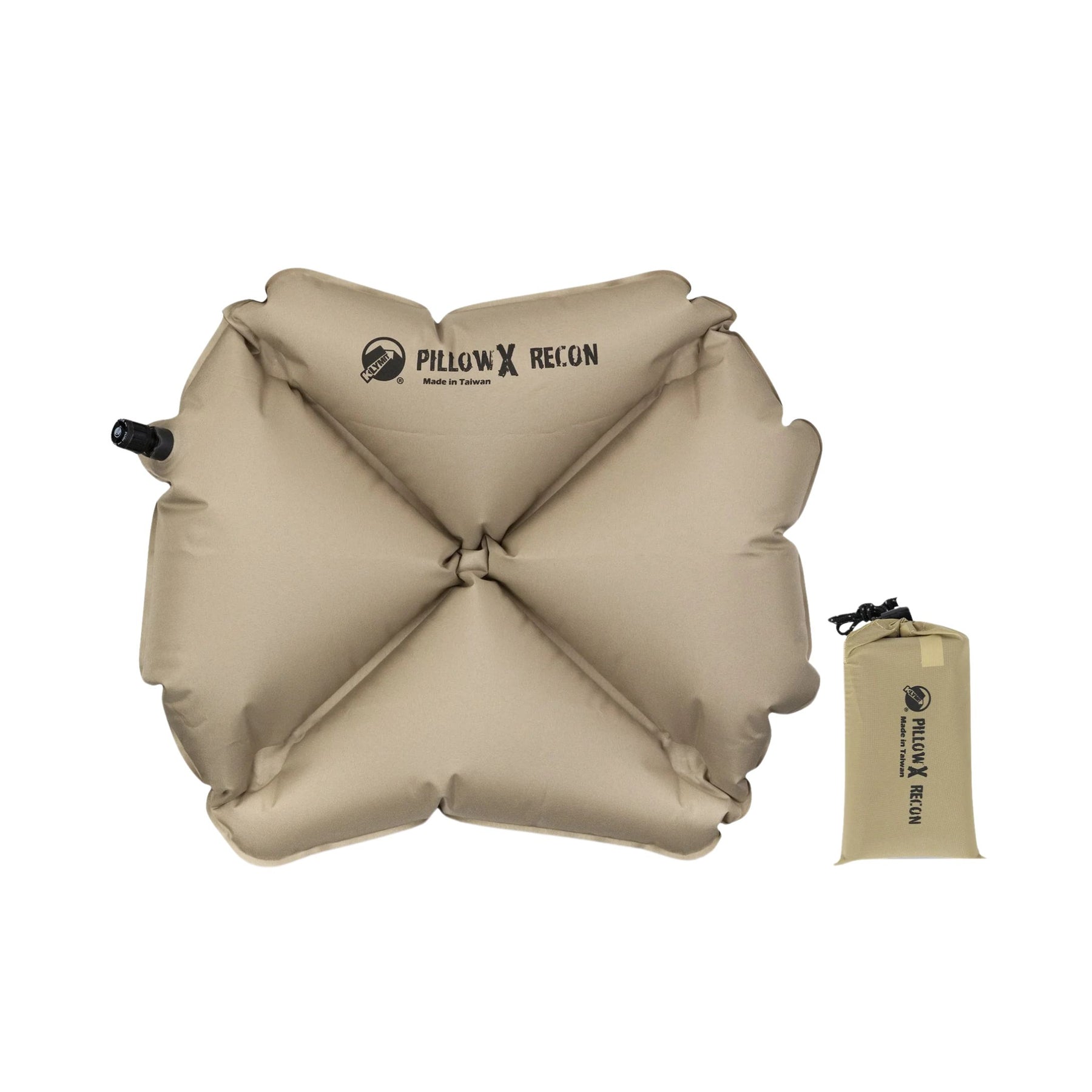 CUSCINO KLYMIT PILLOW RECON CON IL SUO SACCHETTO PER IL TRASPORTO