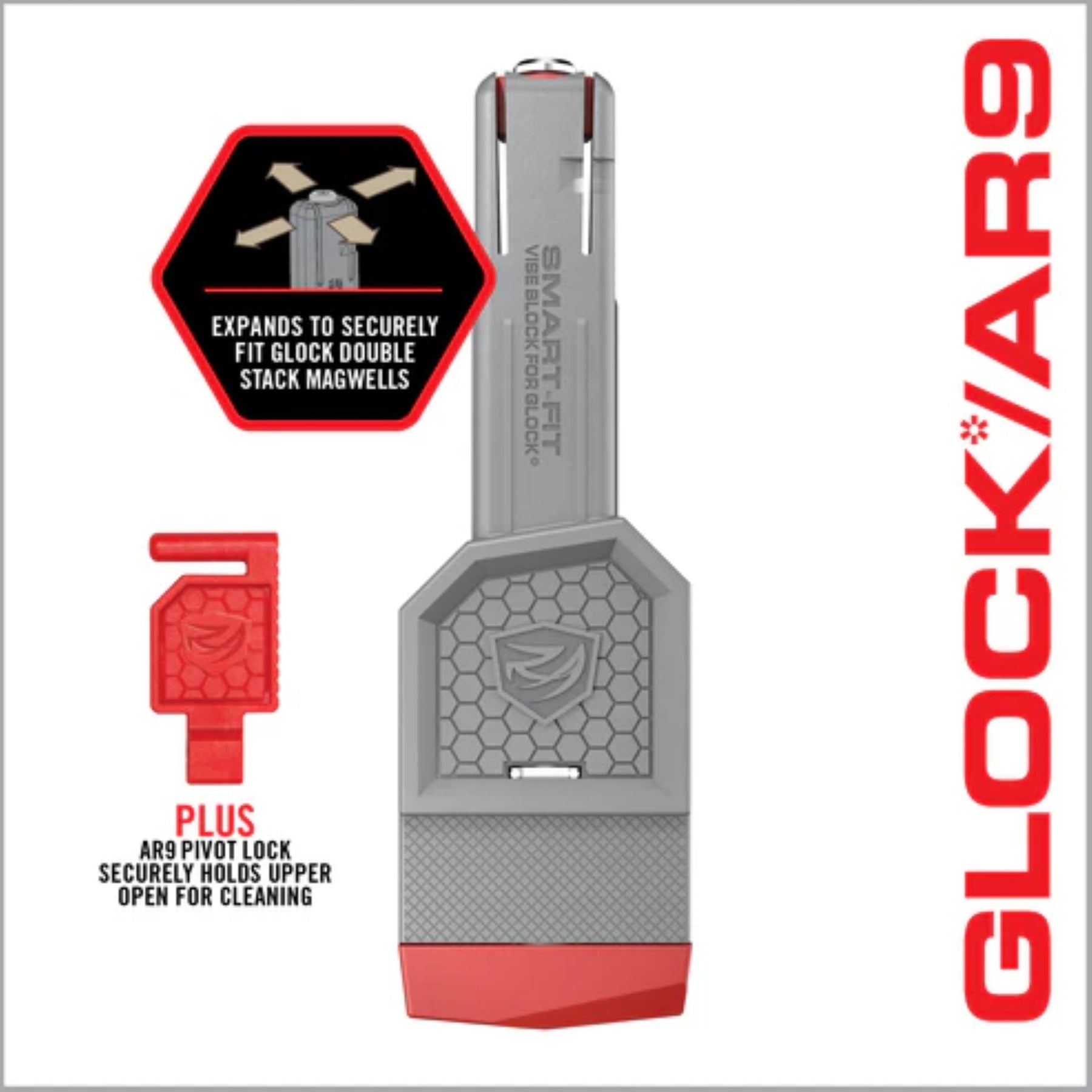REAL AVID | SMART-FIT AR-9 VISE BLOCK - Sistema di blocco per AR-9