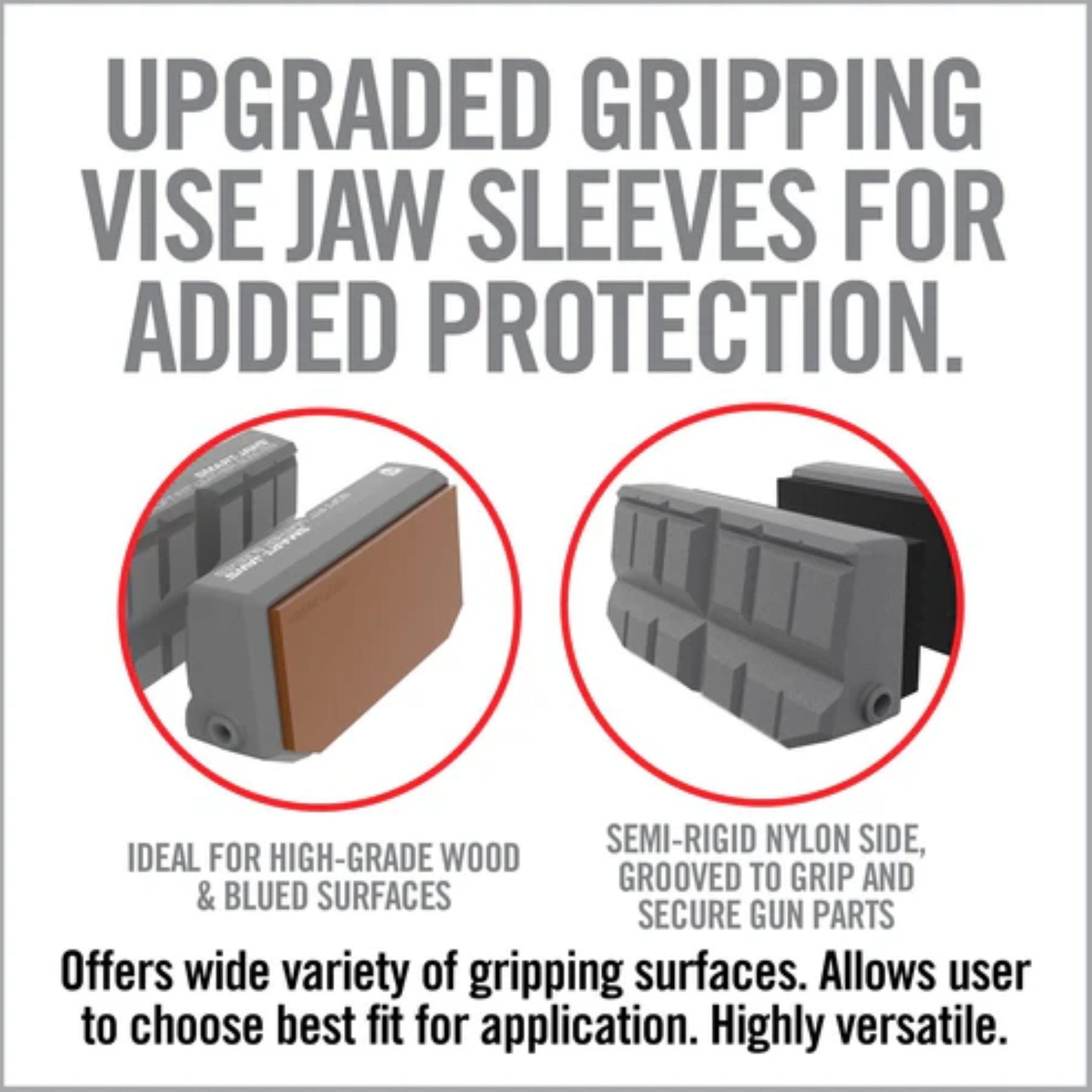 REAL AVID | SMART-JAWS SOFT-FIT LEATHER - Ganasce morbide per Master Gun Vise