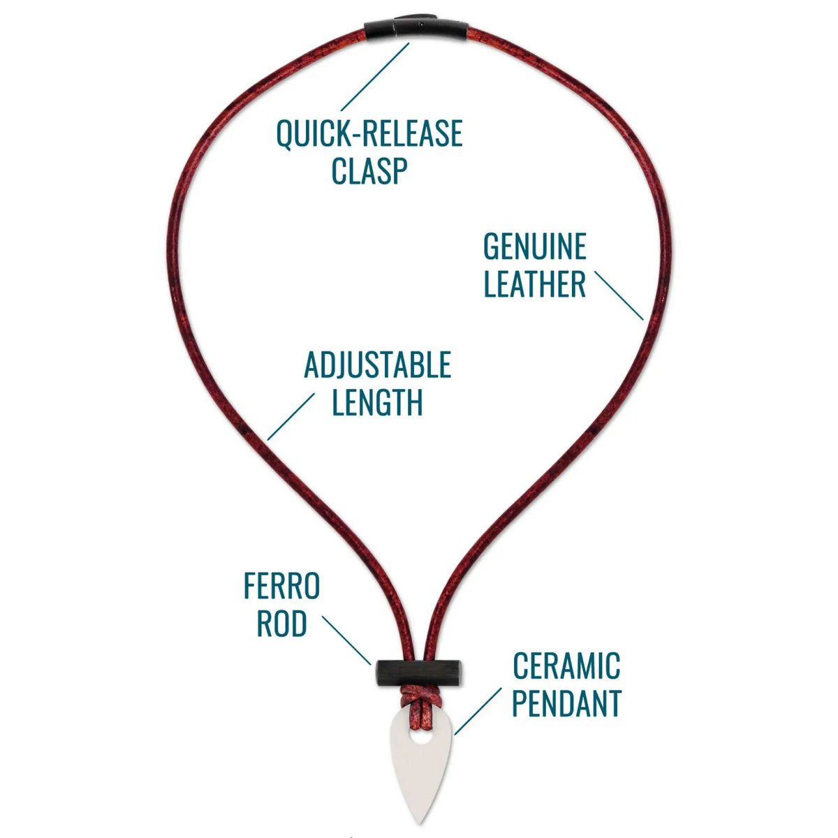 WAZOO | SPARK NECKLACE - Collana con acciarino