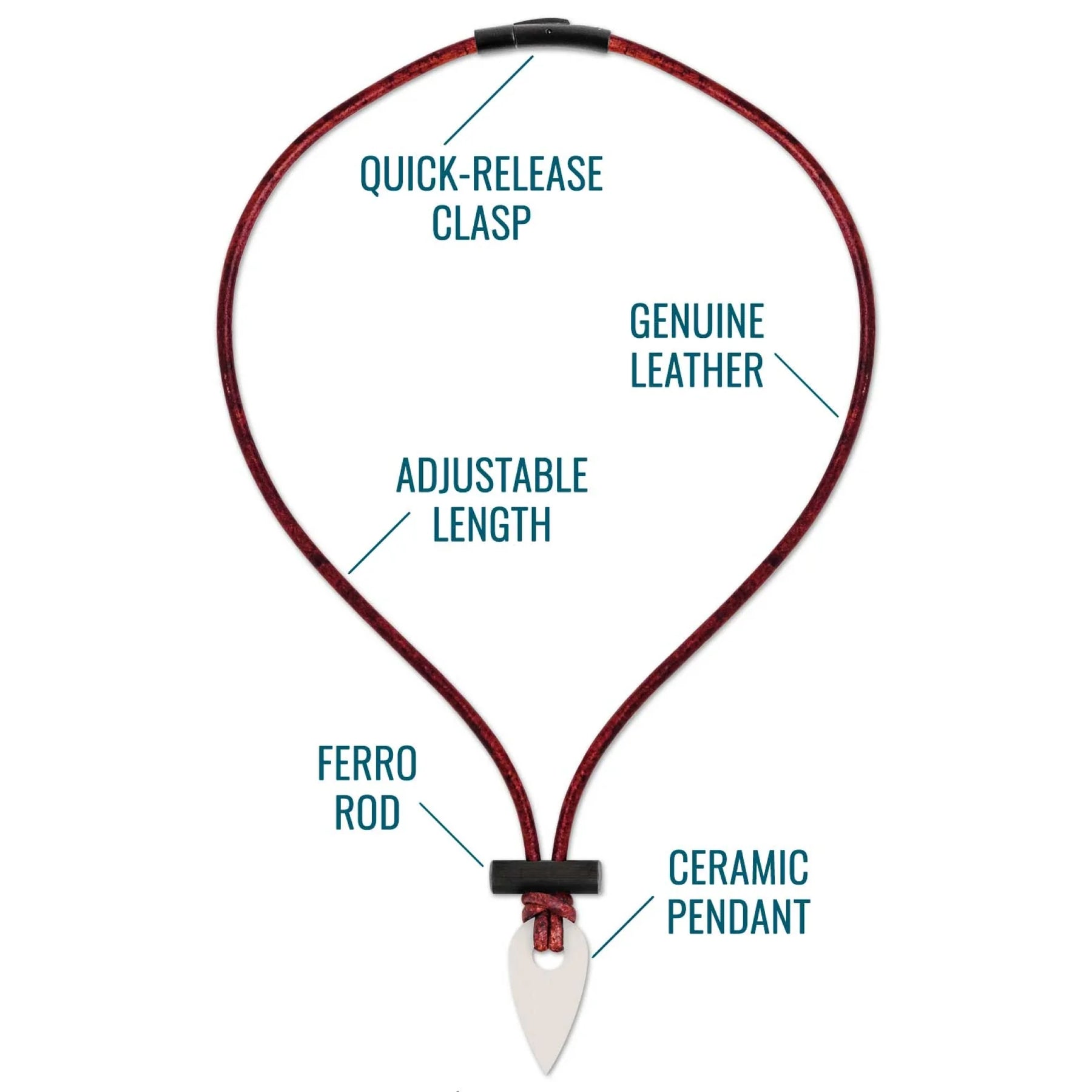 WAZOO | SPARK NECKLACE - Collana con acciarino