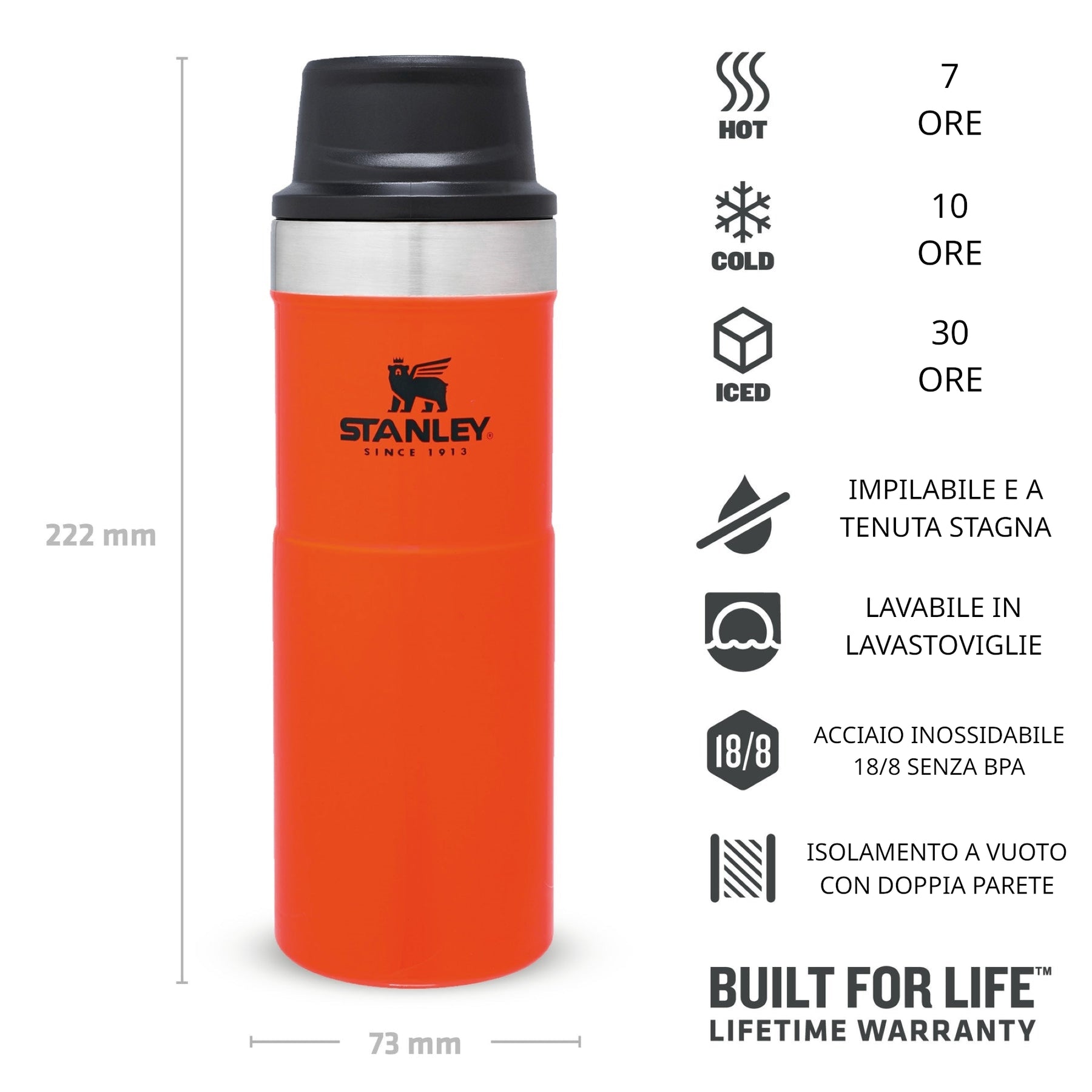 STANLE | CLASSIC TRIGGER ACTION TRAVEL MUG - Thermos 0.47 L