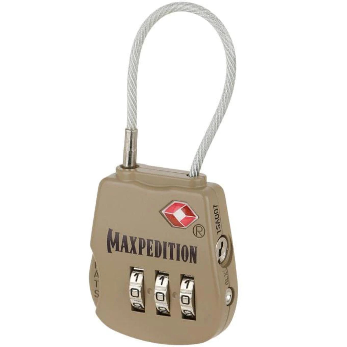 MAXPEDITION | TACTICAL LUGGAGE LOCK - Lucchetto per bagagli - BackPacco - BP-MAXPEDITION-TACTICALLOCK-KHAKI