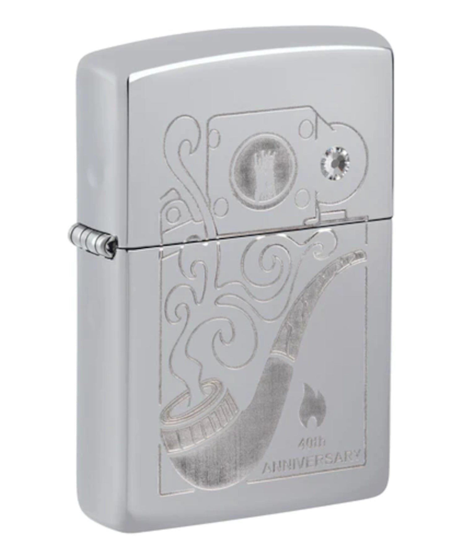 Zippo 40th Anniversary Pipe Lighter Collectible - Pipe Design