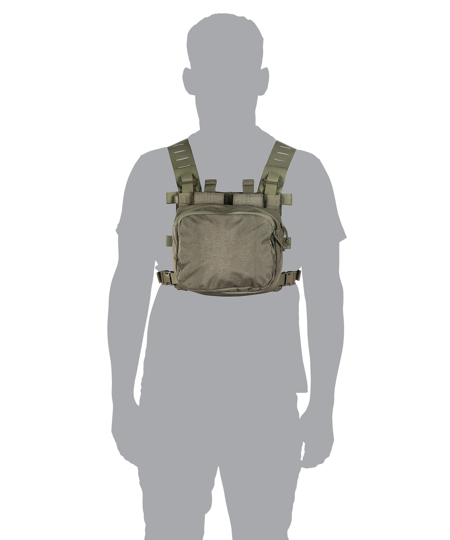 all missions rig 5.11 ranger green indossato da manichino