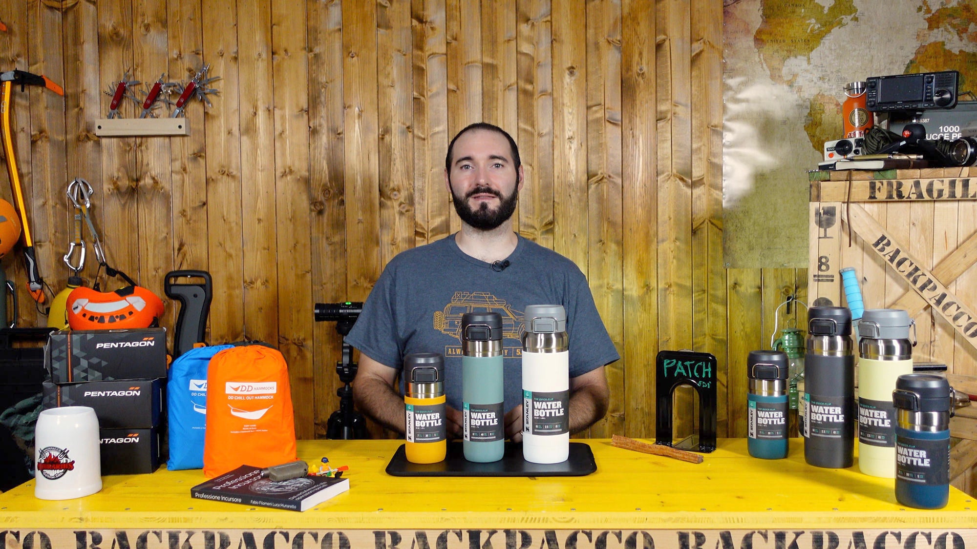 COPERTINA DEL VIDEO DOVE PAOLO DI BACKPACCO SPIEGA LA BORRACCIA GO QUICK FLIP DI STANLEY