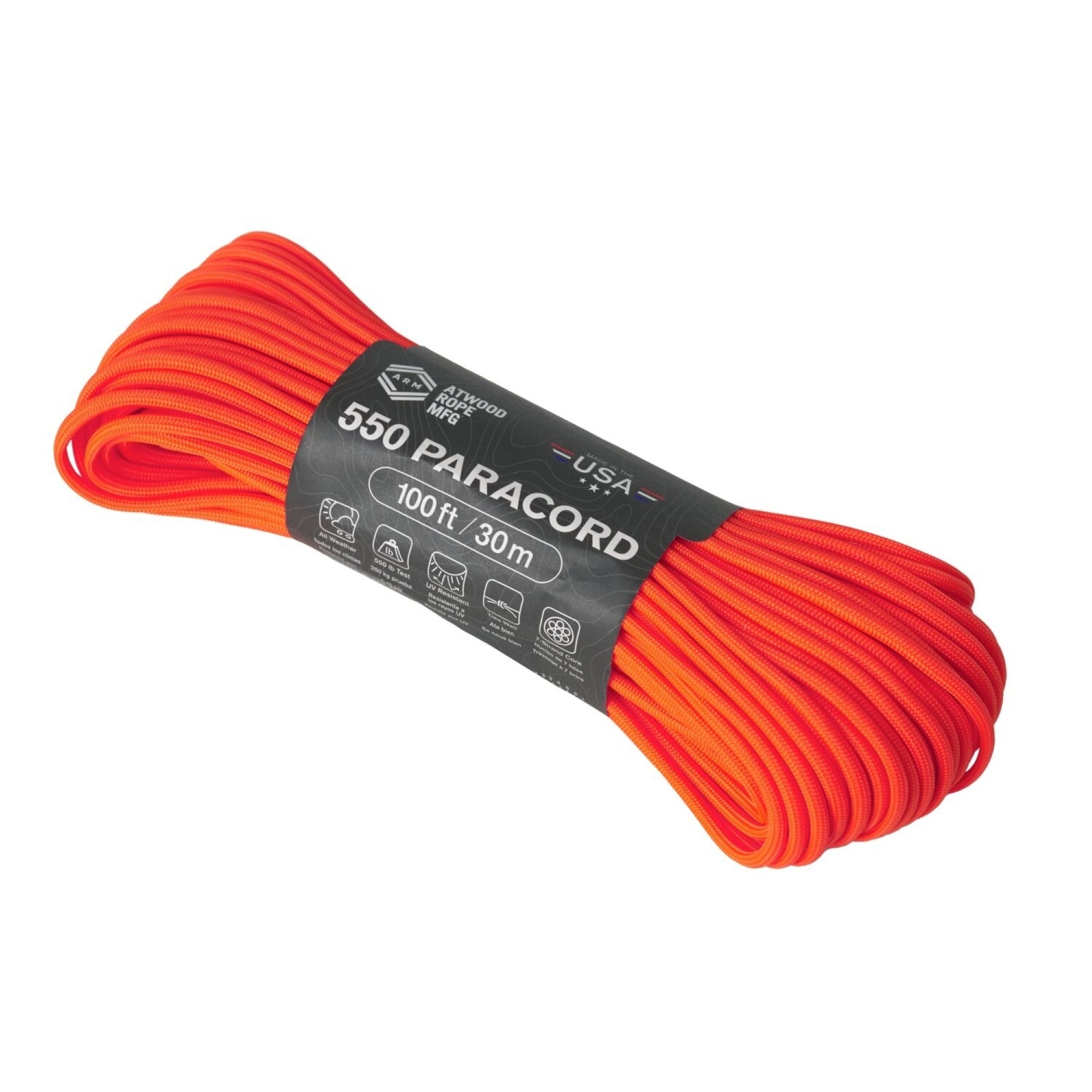 550 PARACORD 30 METRI - ATWOOD MADE IN USA