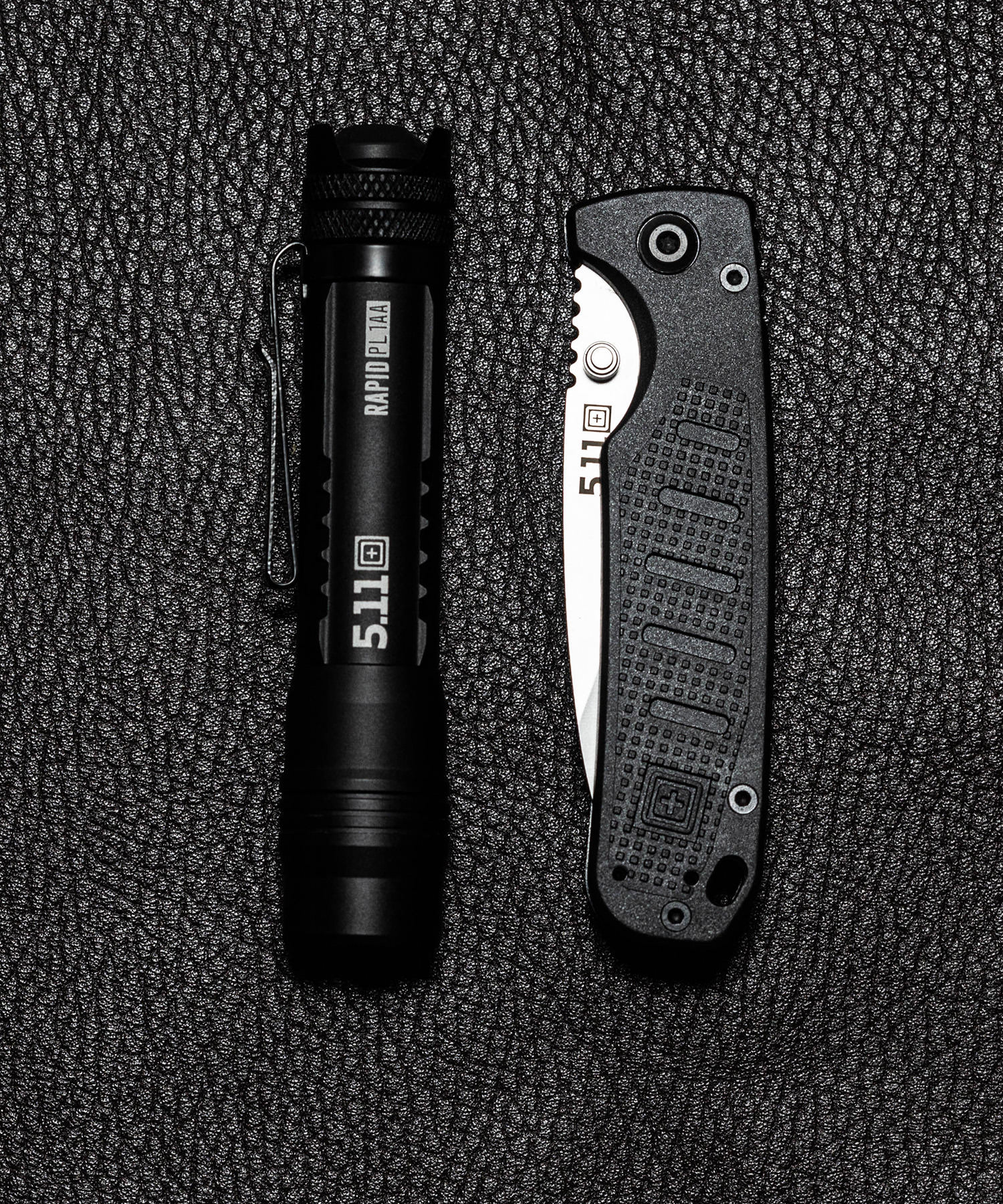 coltello icarus dp mini 5.11 con torcia tattica