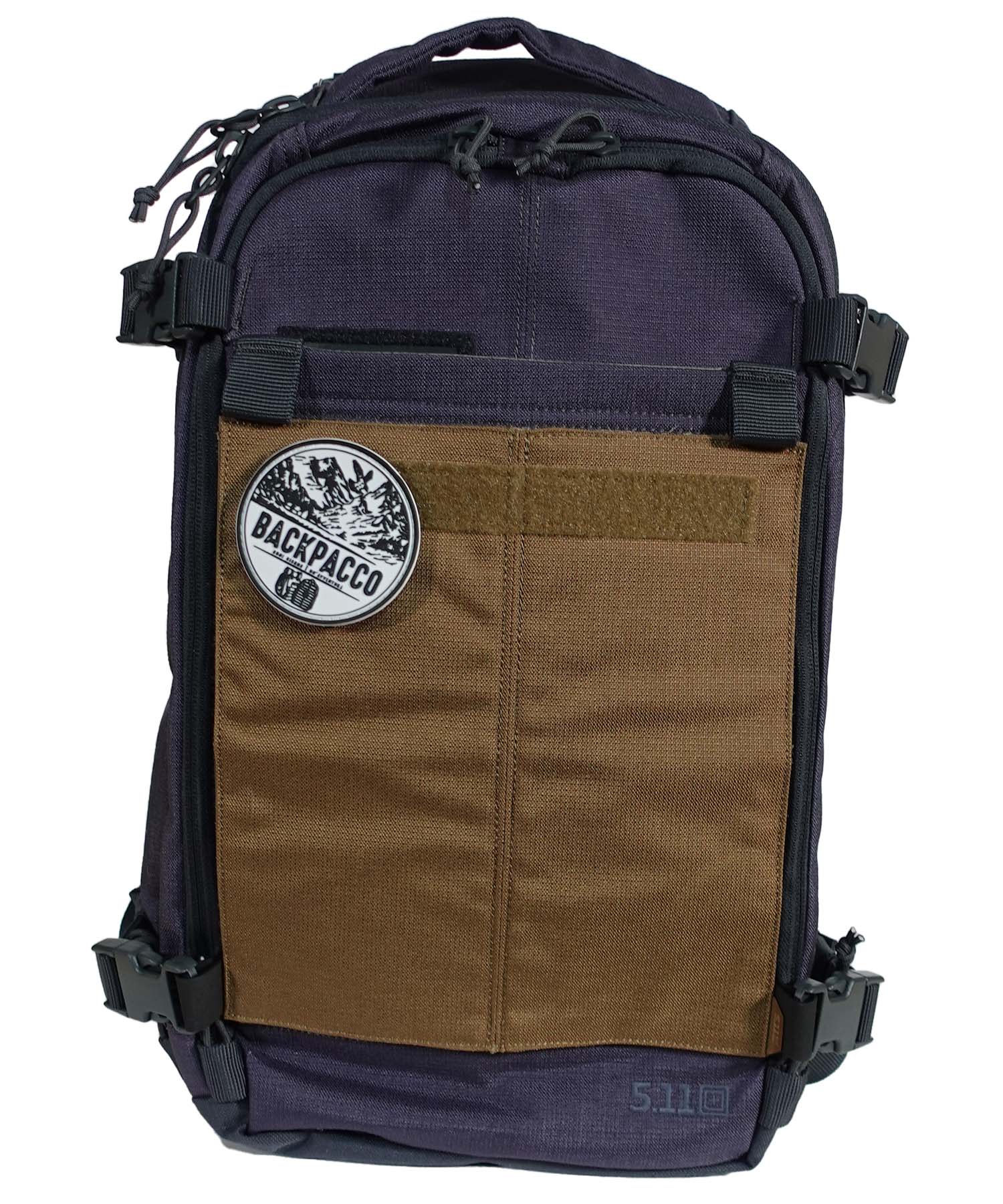 Covert Panel Gear Set kangaroo applicato su uno zaino AMP10 Tungsten con flap nascosta