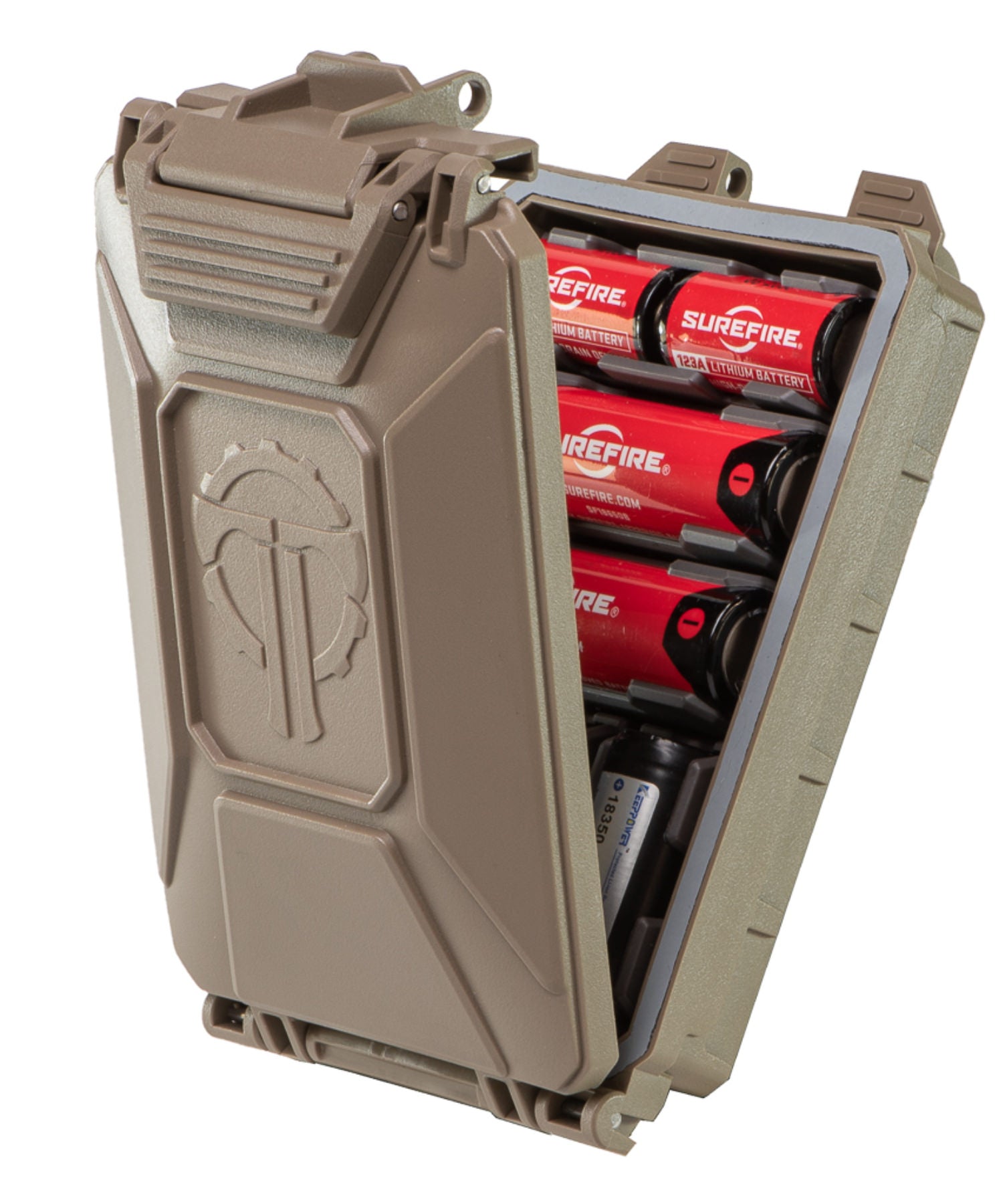 CellVault 5m di Thyrm colore tan con batterie per torce e accessori