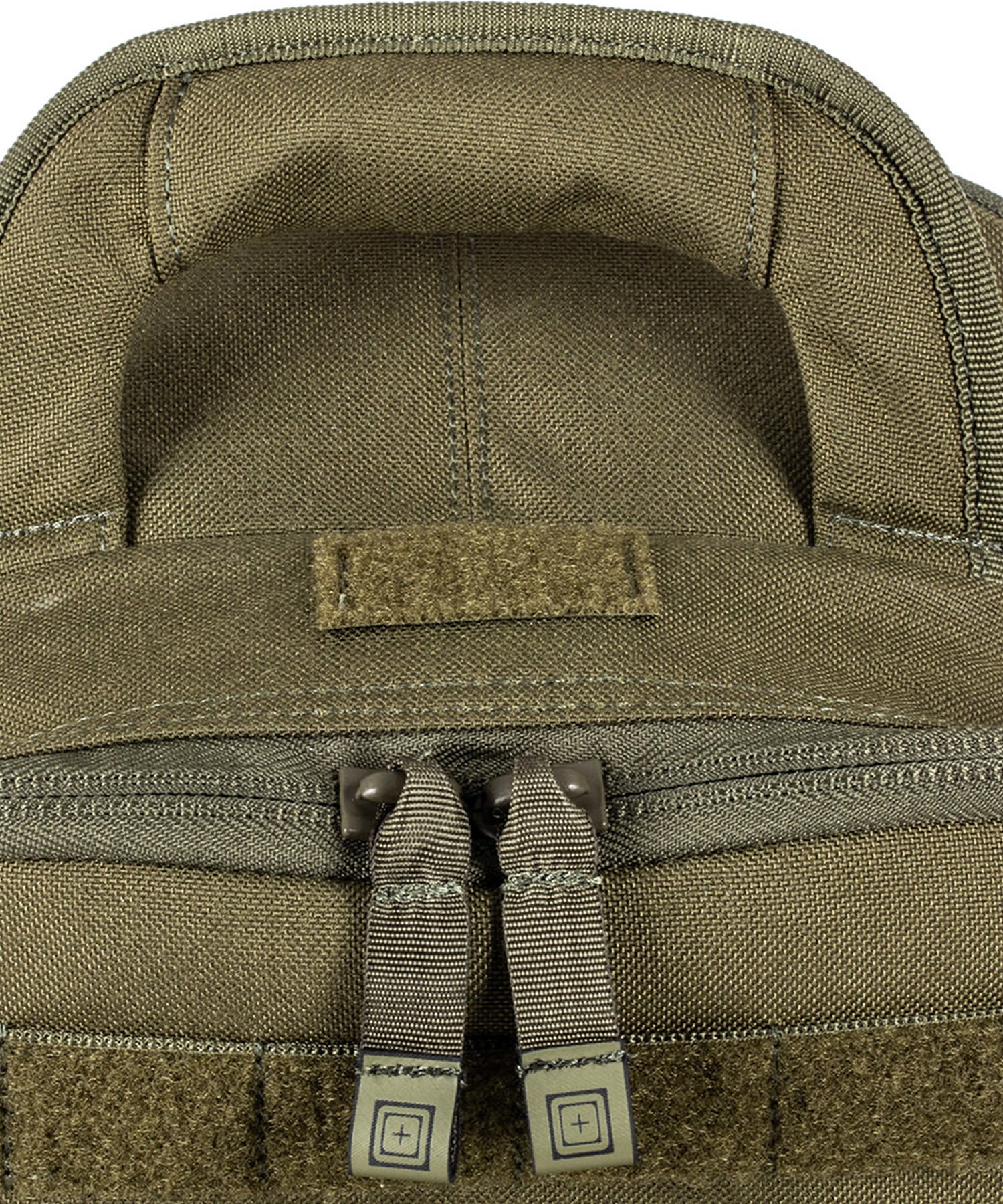 dettaglio delle zip YKK dello zaino 5.11 all hazards