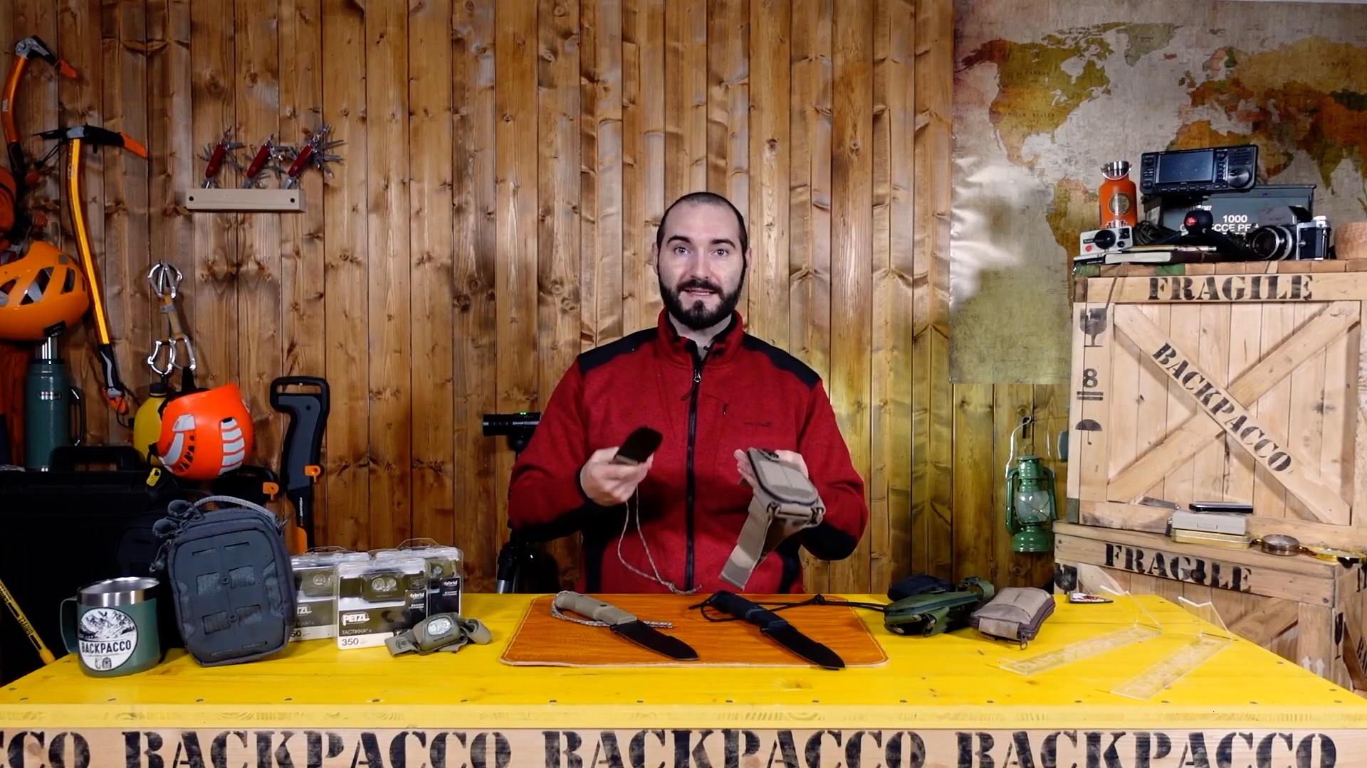 COPERTINA DEL VIDEO DOVE PAOLO DI BACKPACCO SPIEGA IL SELVANS DI EXTREMA RATIO