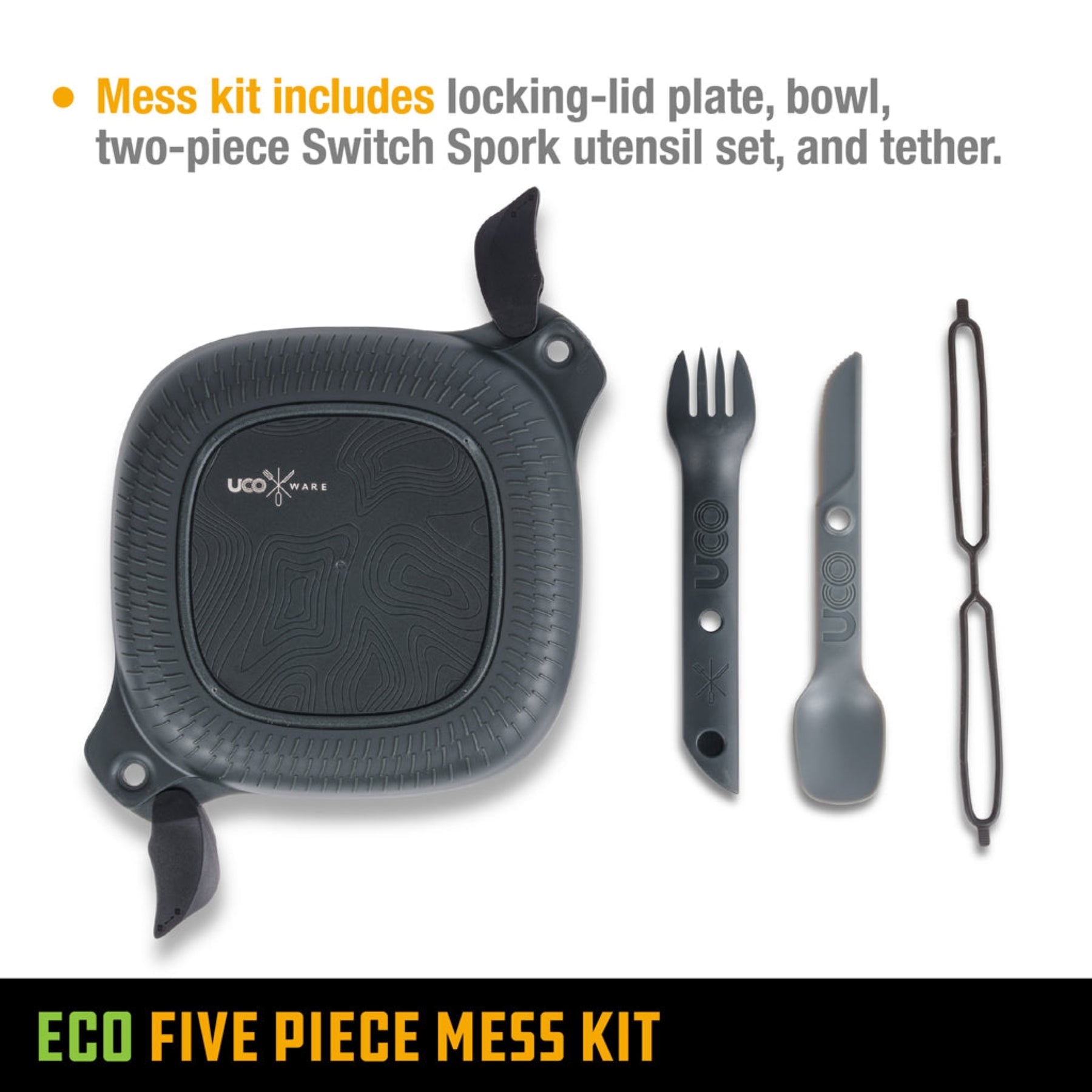 UCO | ECO 5-PIECE MESS KIT -  Kit per il pranzo