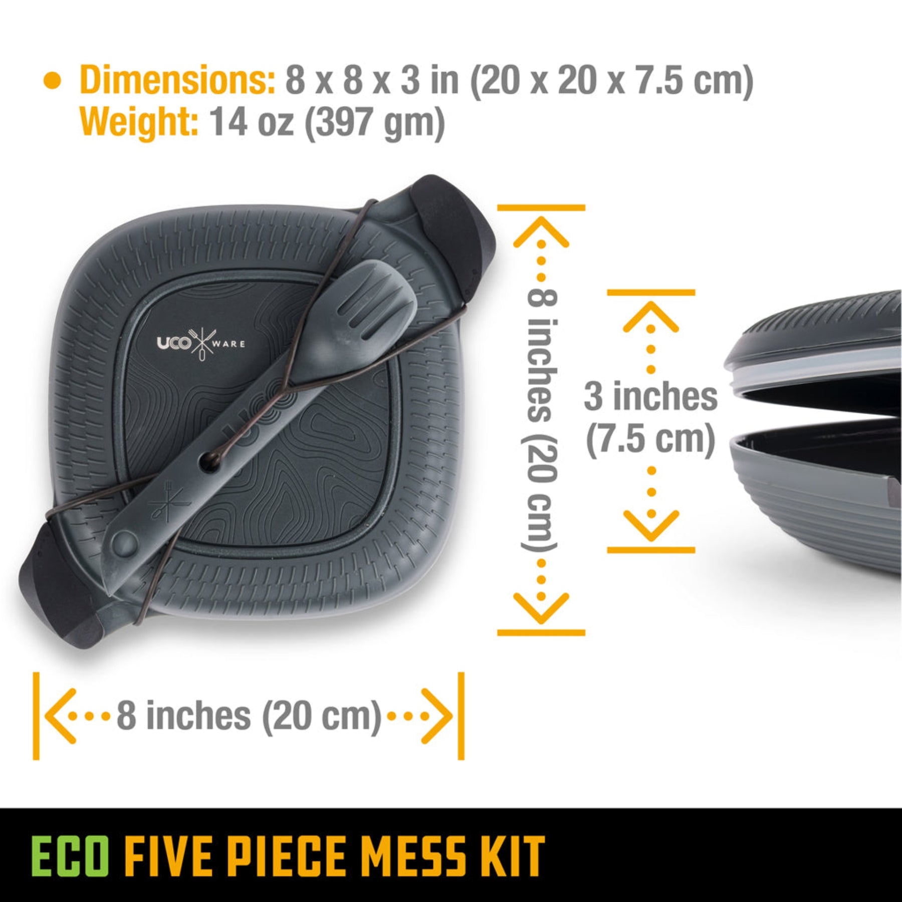 UCO | ECO 5-PIECE MESS KIT -  Kit per il pranzo