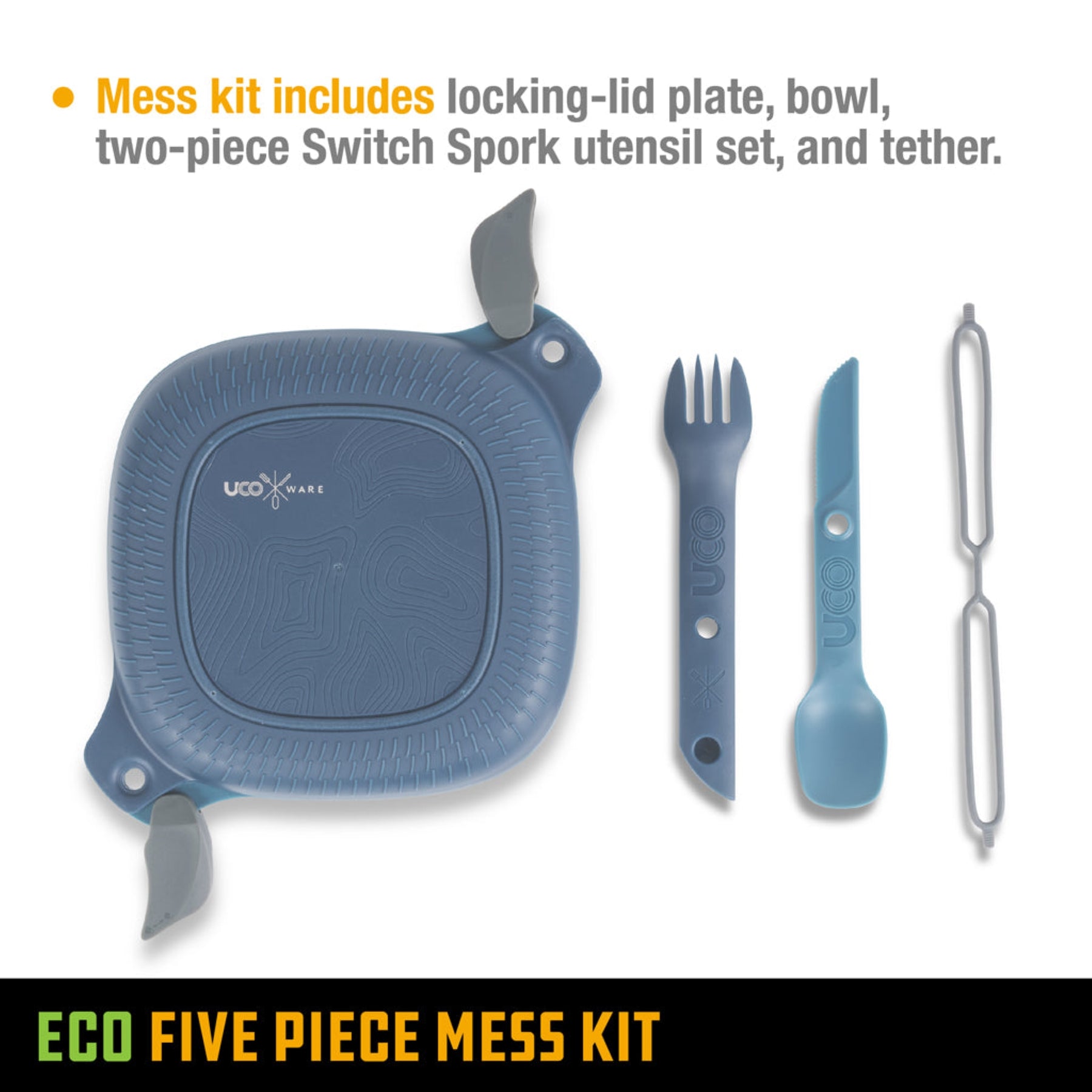 UCO | ECO 5-PIECE MESS KIT -  Kit per il pranzo