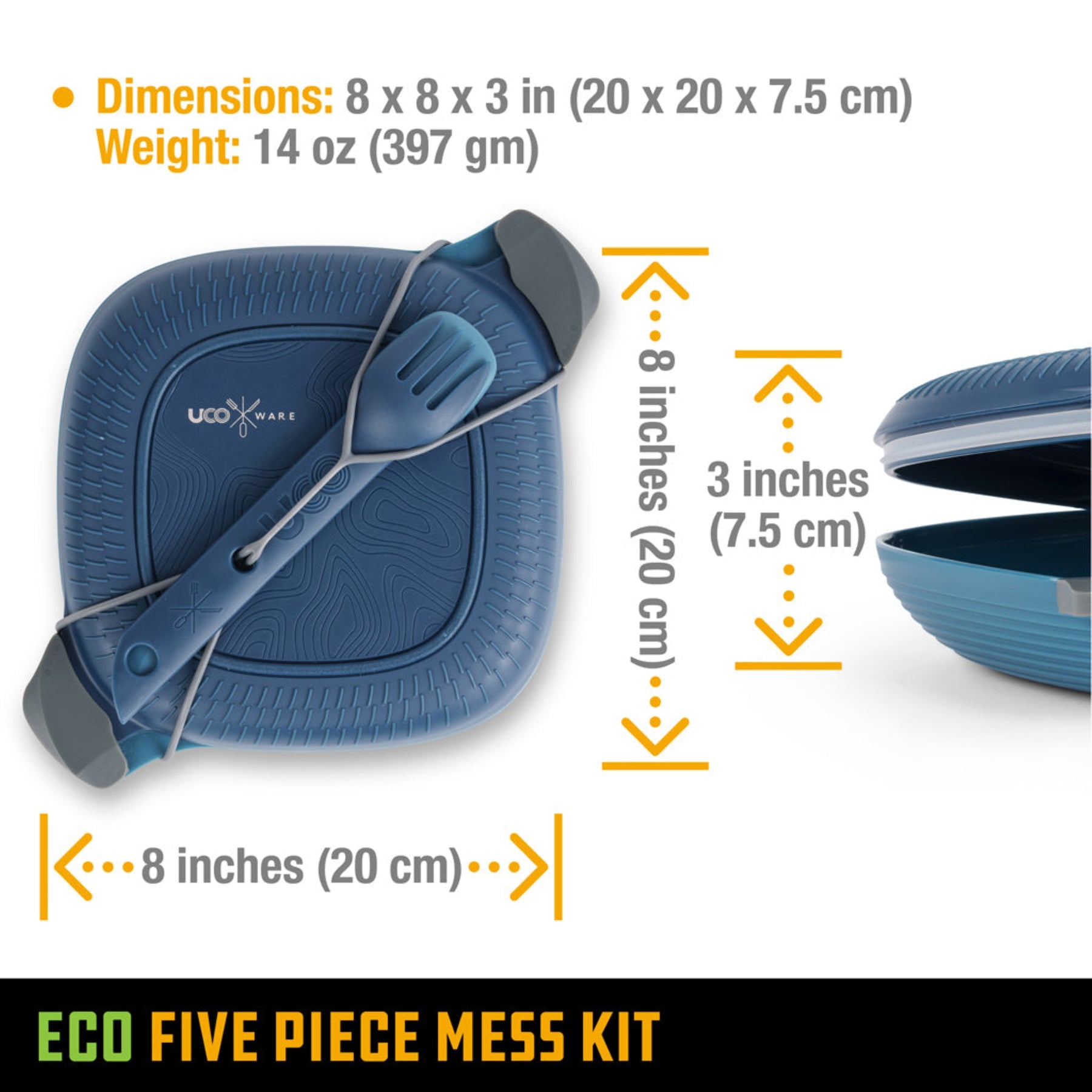 UCO | ECO 5-PIECE MESS KIT -  Kit per il pranzo