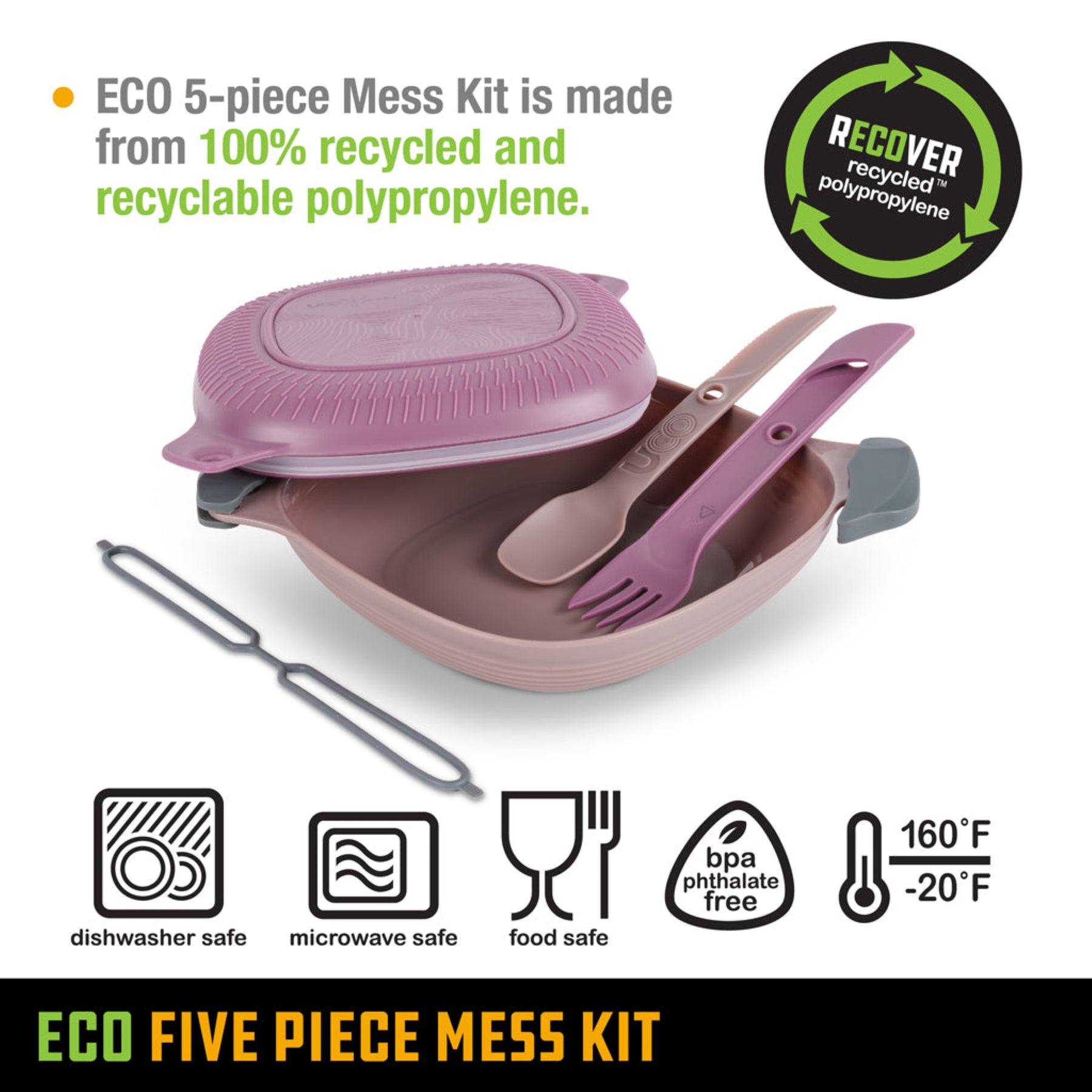 UCO | ECO 5-PIECE MESS KIT -  Kit per il pranzo