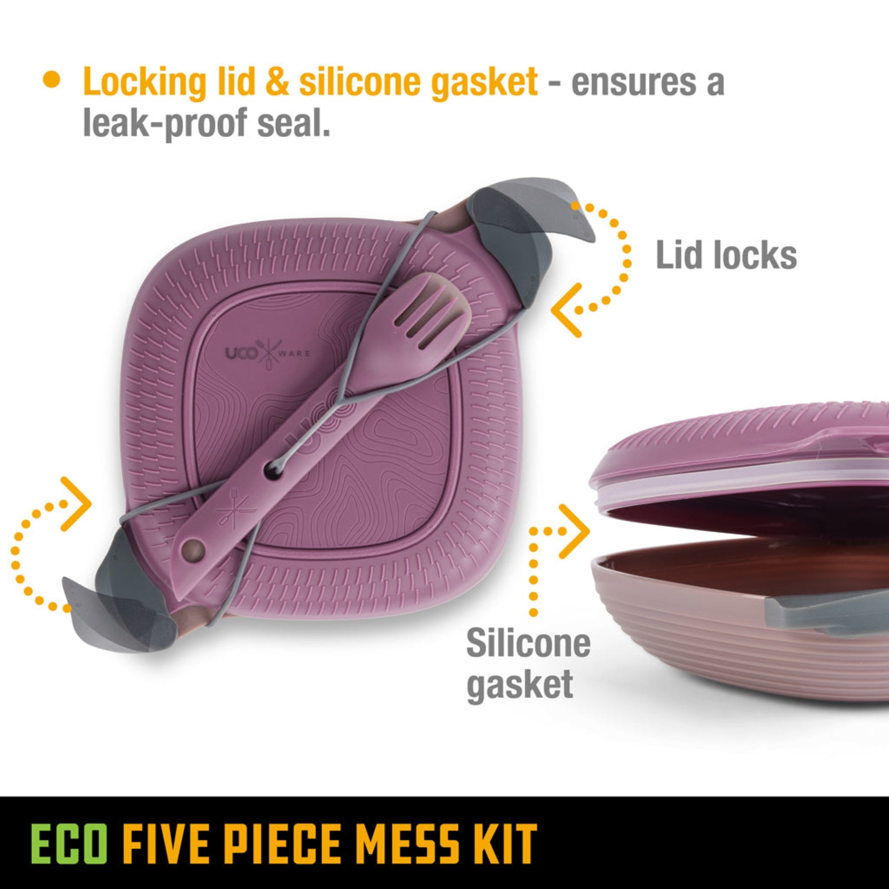 UCO | ECO 5-PIECE MESS KIT -  Kit per il pranzo