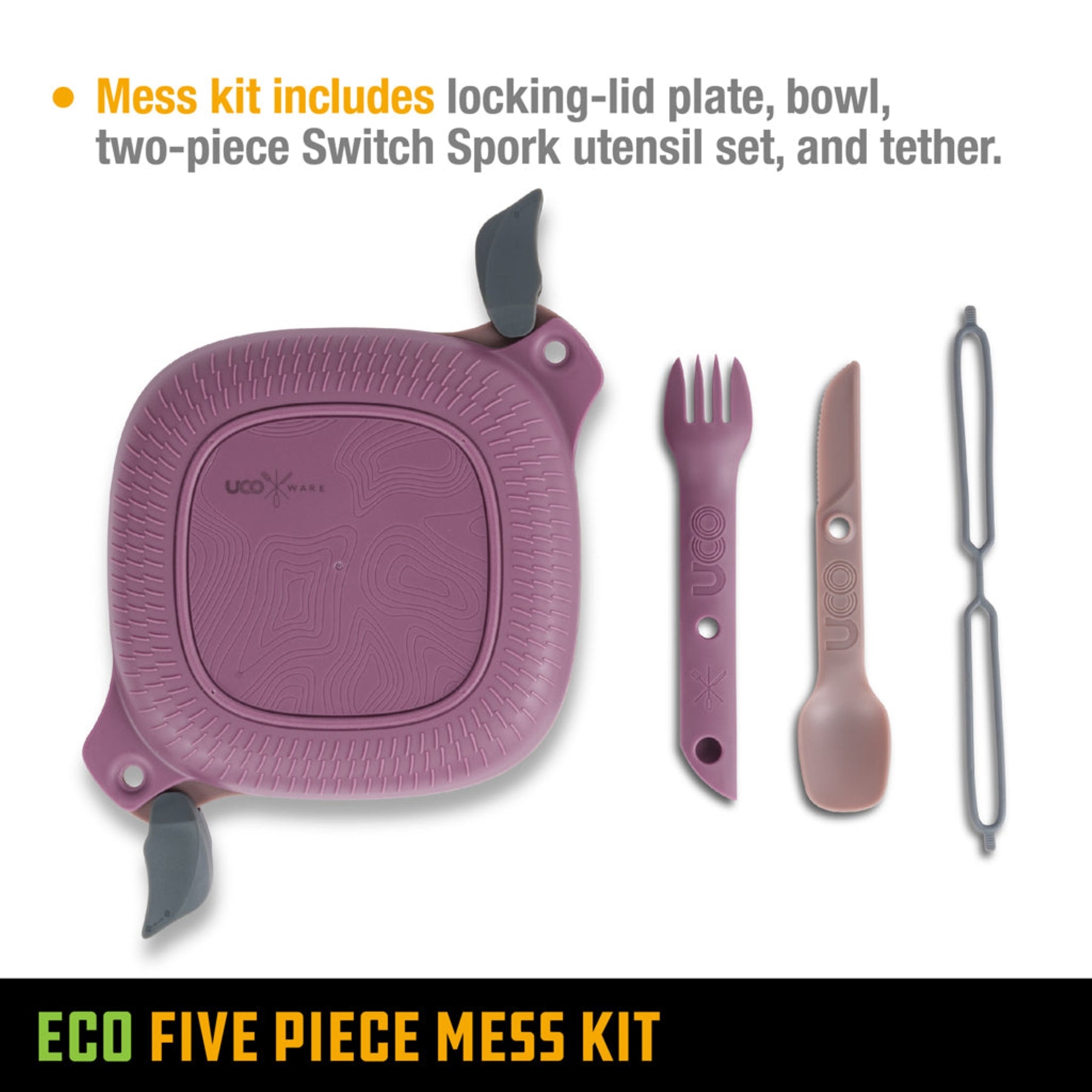 UCO | ECO 5-PIECE MESS KIT -  Kit per il pranzo