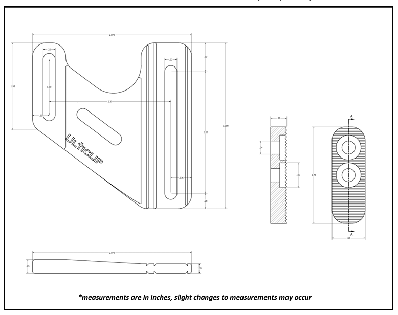 ULTICLIP | CRUX CONCEALMENT SYSTEM - PIASTRA PER FONDINE