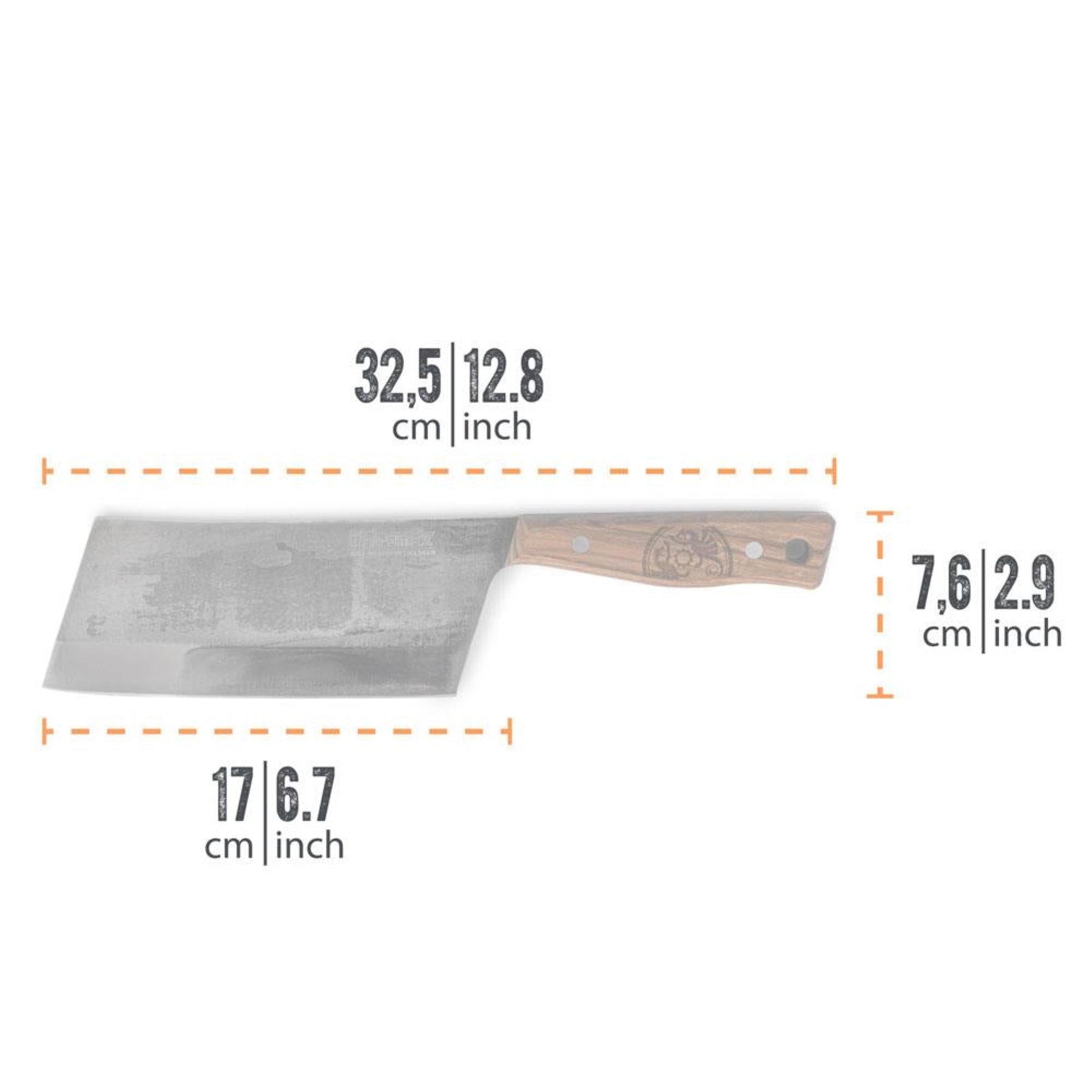 PETROMAX | CLEAVER 17 - Mannaia da 17 cm - Maneggevole