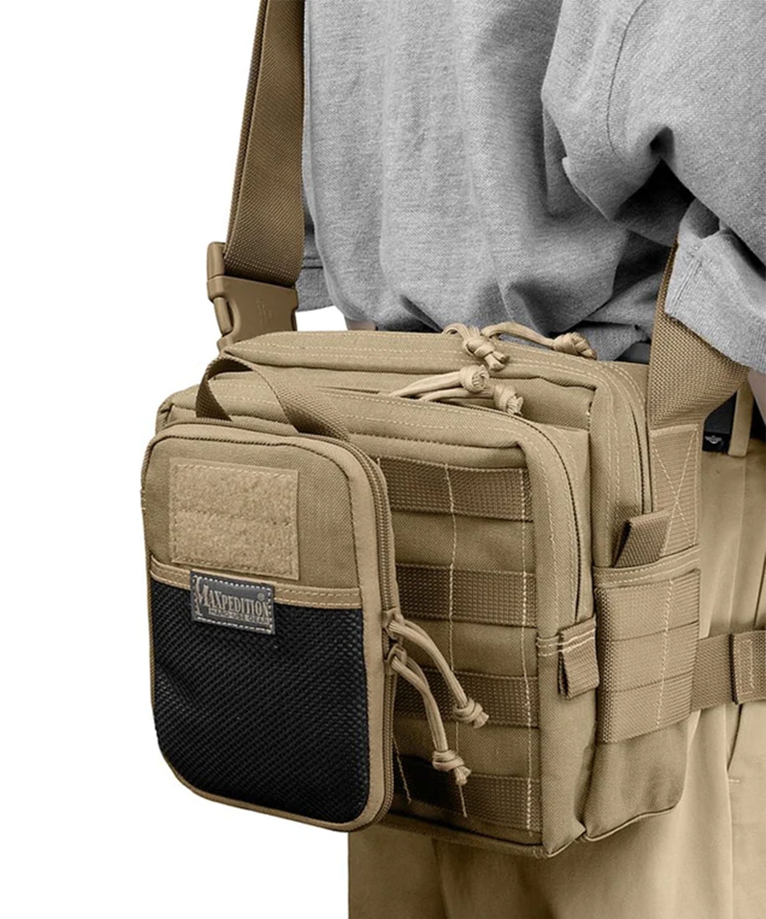 maxpedition EDC pocket Organizer applicato ad una borsa