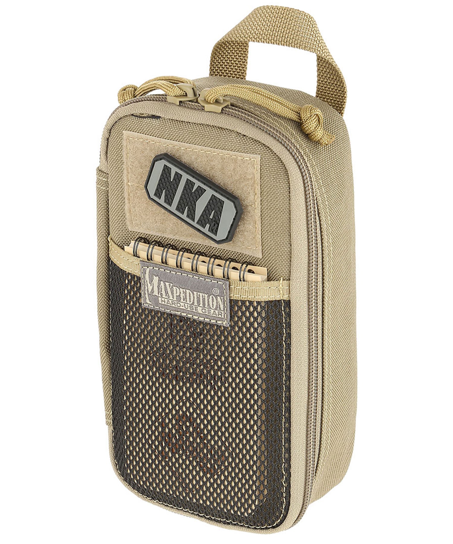 maxpedition skinny pocket organizer con block notes nel taschino esterno