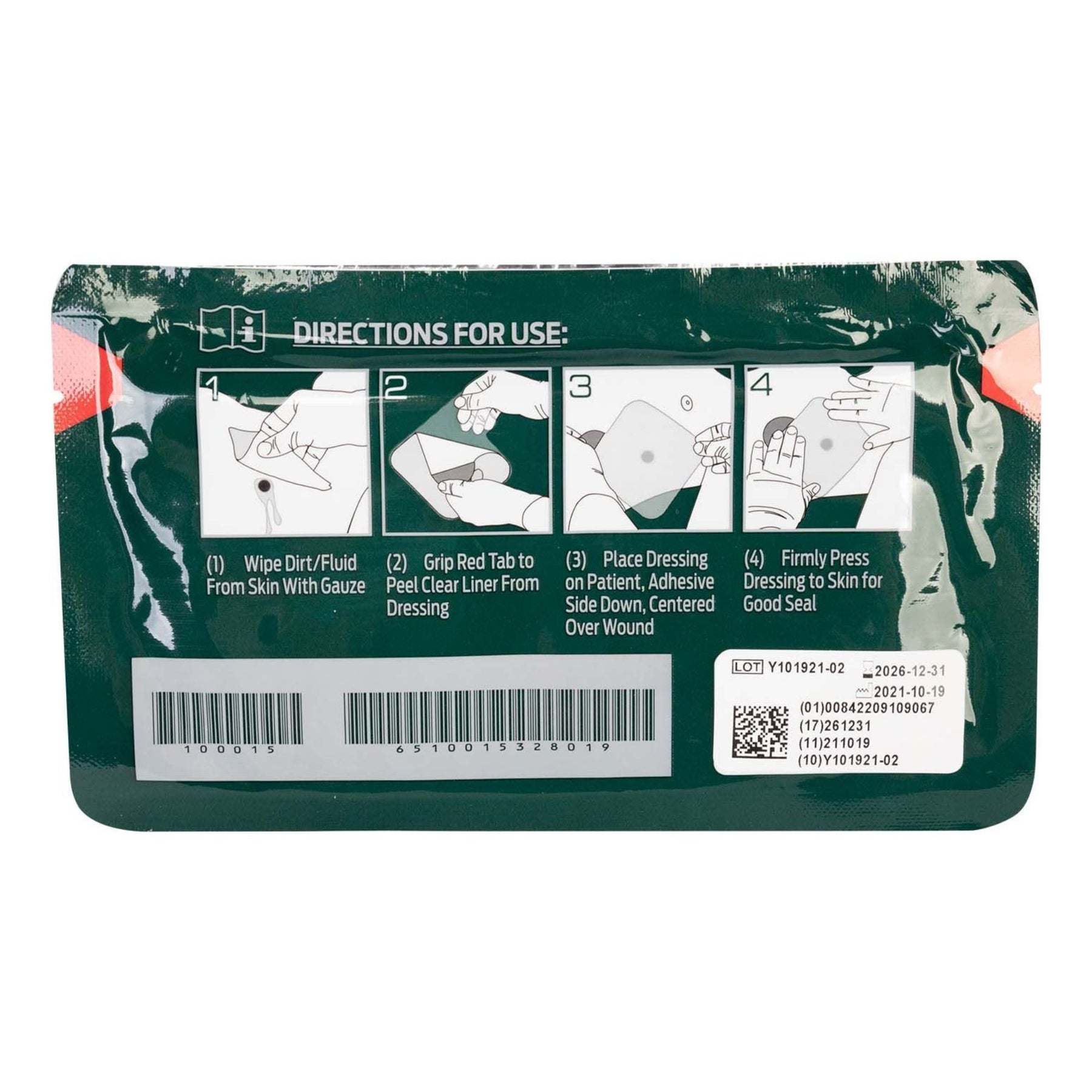 north american rescue HYFIN INDIVIDUAL OCCLUSIVE CHEST SEAL