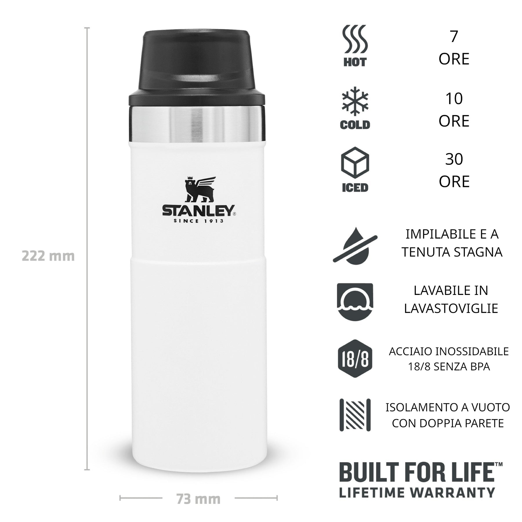 STANLE | CLASSIC TRIGGER ACTION TRAVEL MUG - Thermos 0.47 L