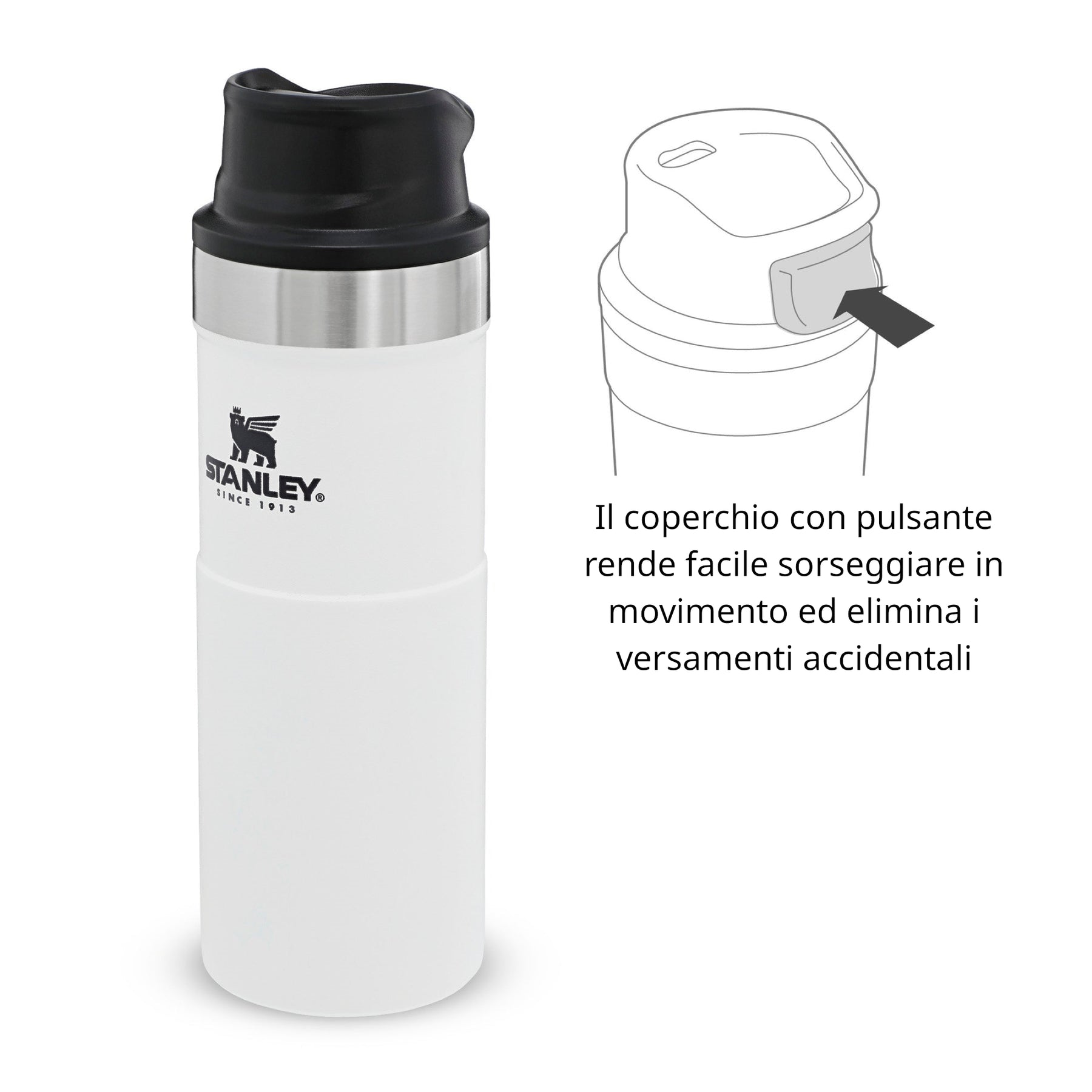 STANLE | CLASSIC TRIGGER ACTION TRAVEL MUG - Thermos 0.47 L