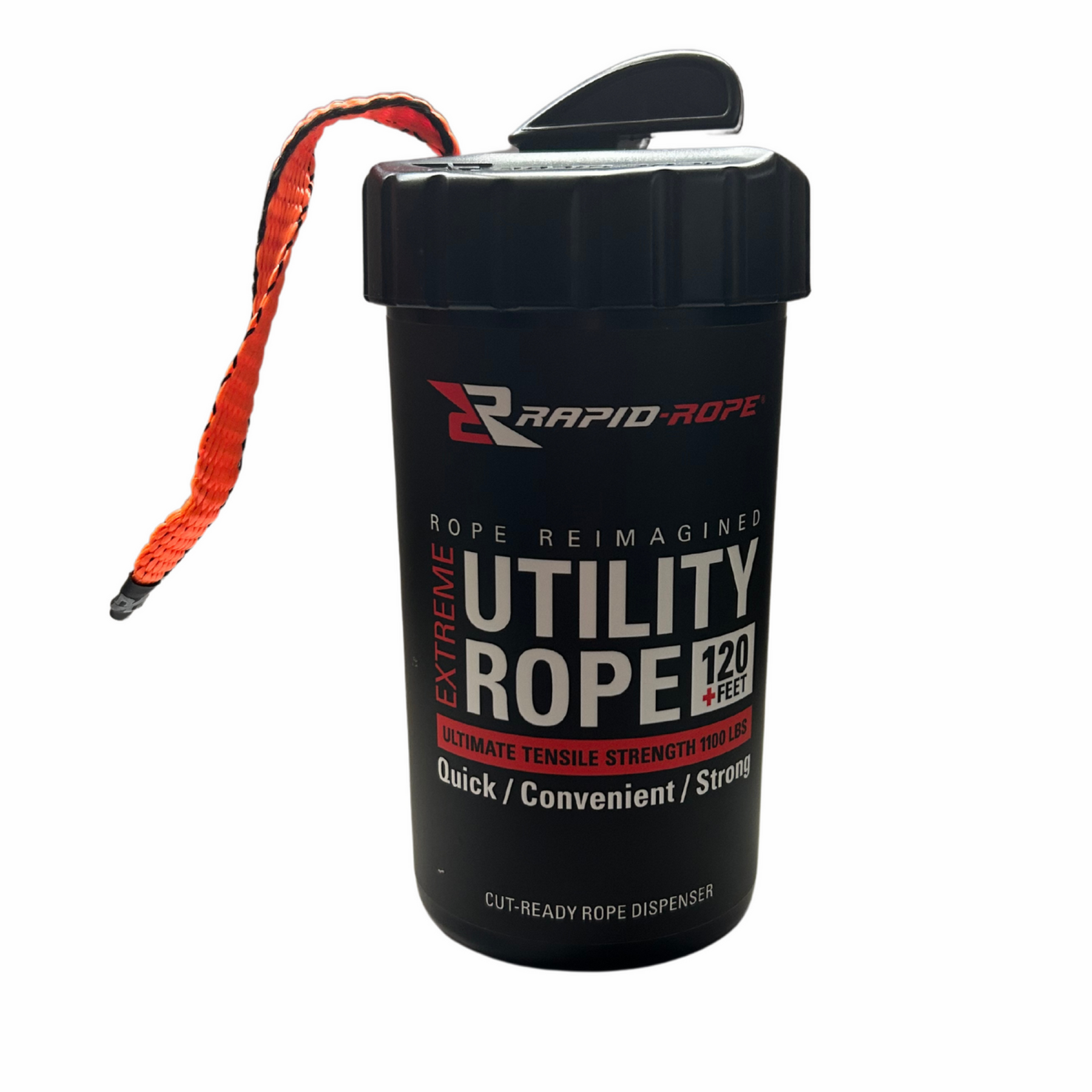 RAPID ROPE | UTILITY ROPE & LARGE CANISTER - SAFETY ORANGE - Dispenser di corda