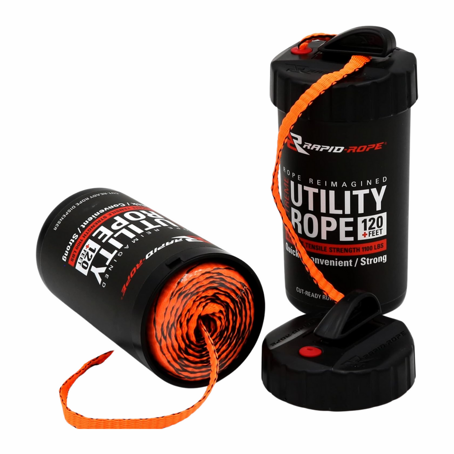 RAPID ROPE | UTILITY ROPE & LARGE CANISTER - SAFETY ORANGE - Dispenser di corda