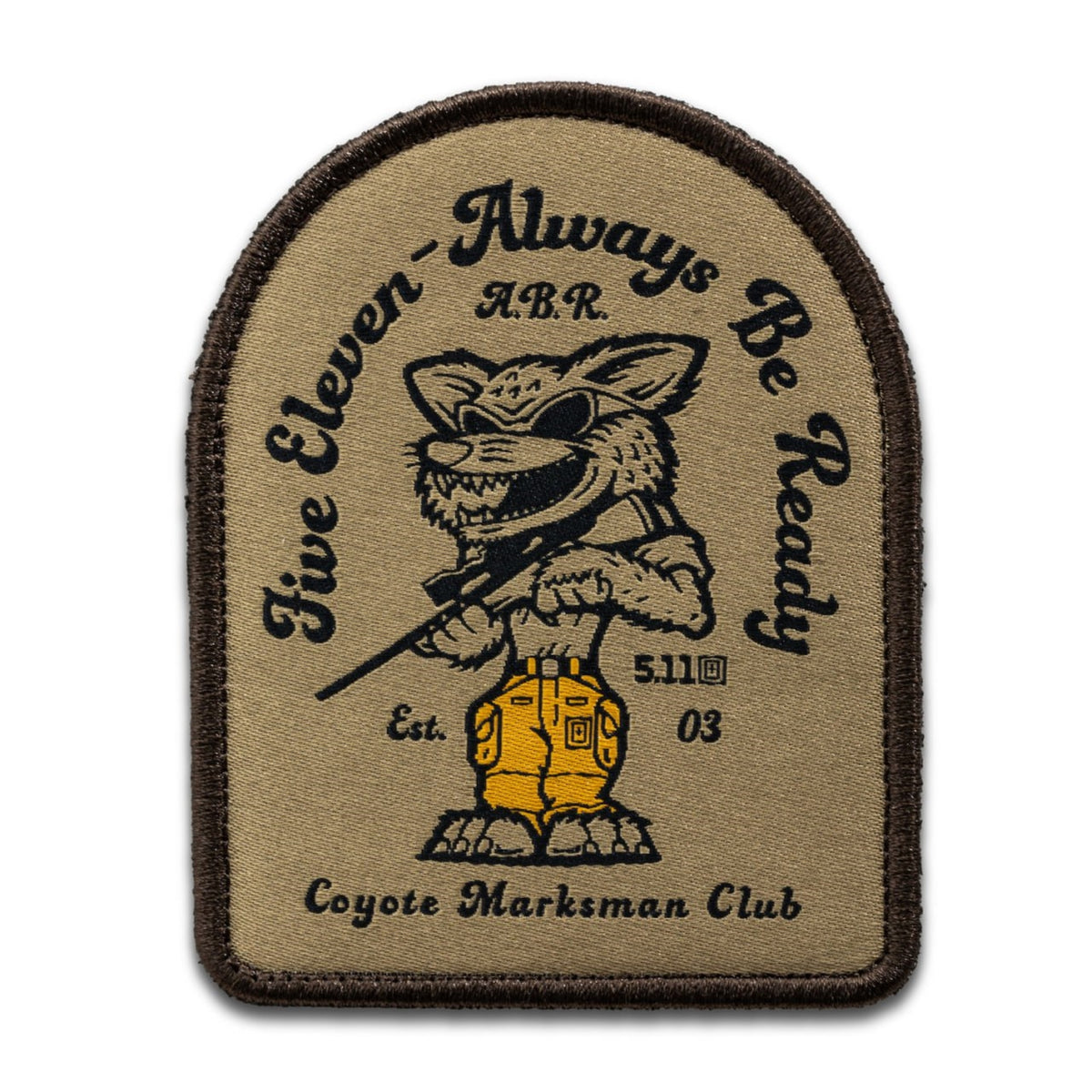 PATCH VELCRO 5.11 RICAMATA - COYOTE HUNTER - BackPacco - BP-5.11-92459