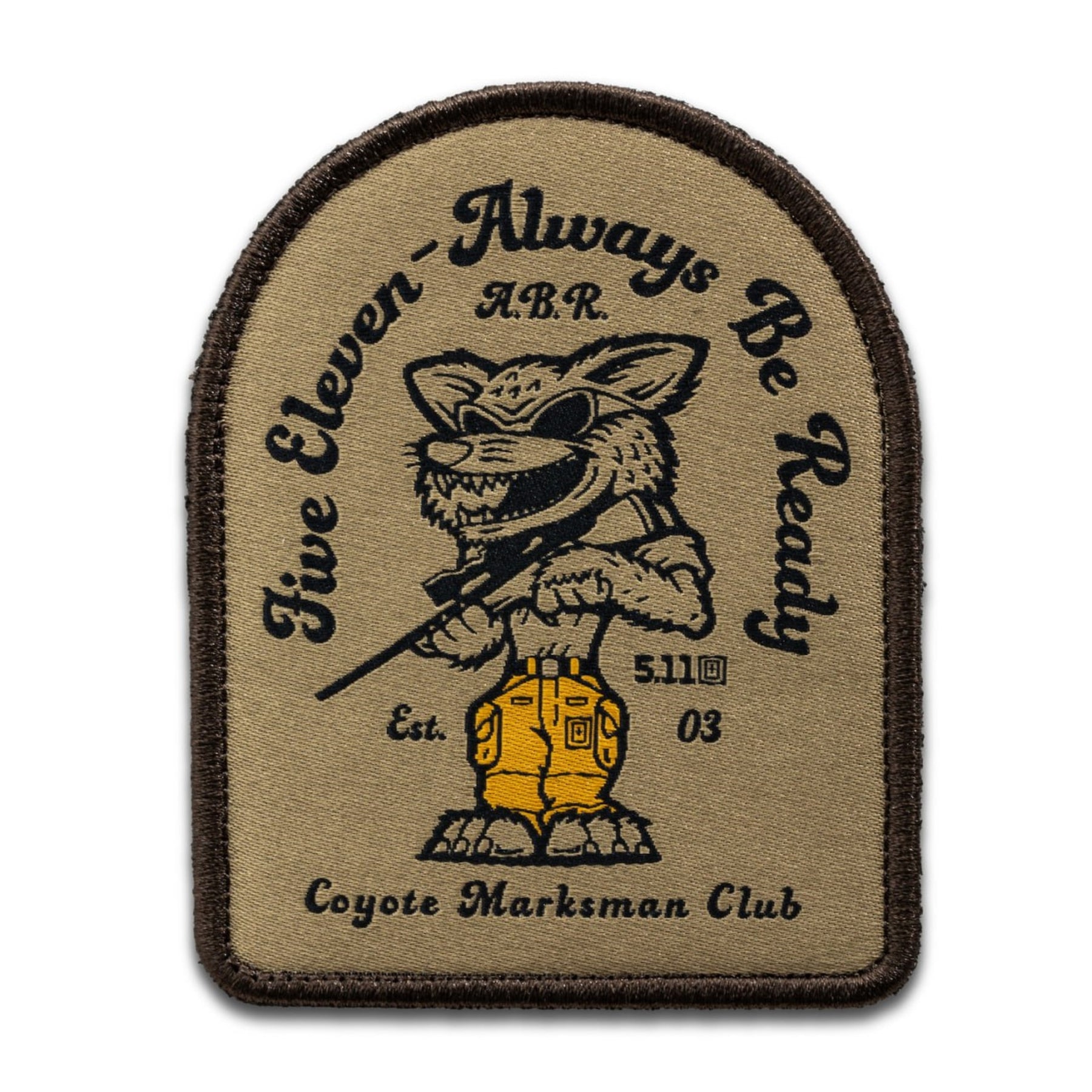 PATCH VELCRO 5.11 PVC- COYOTE HUNTER