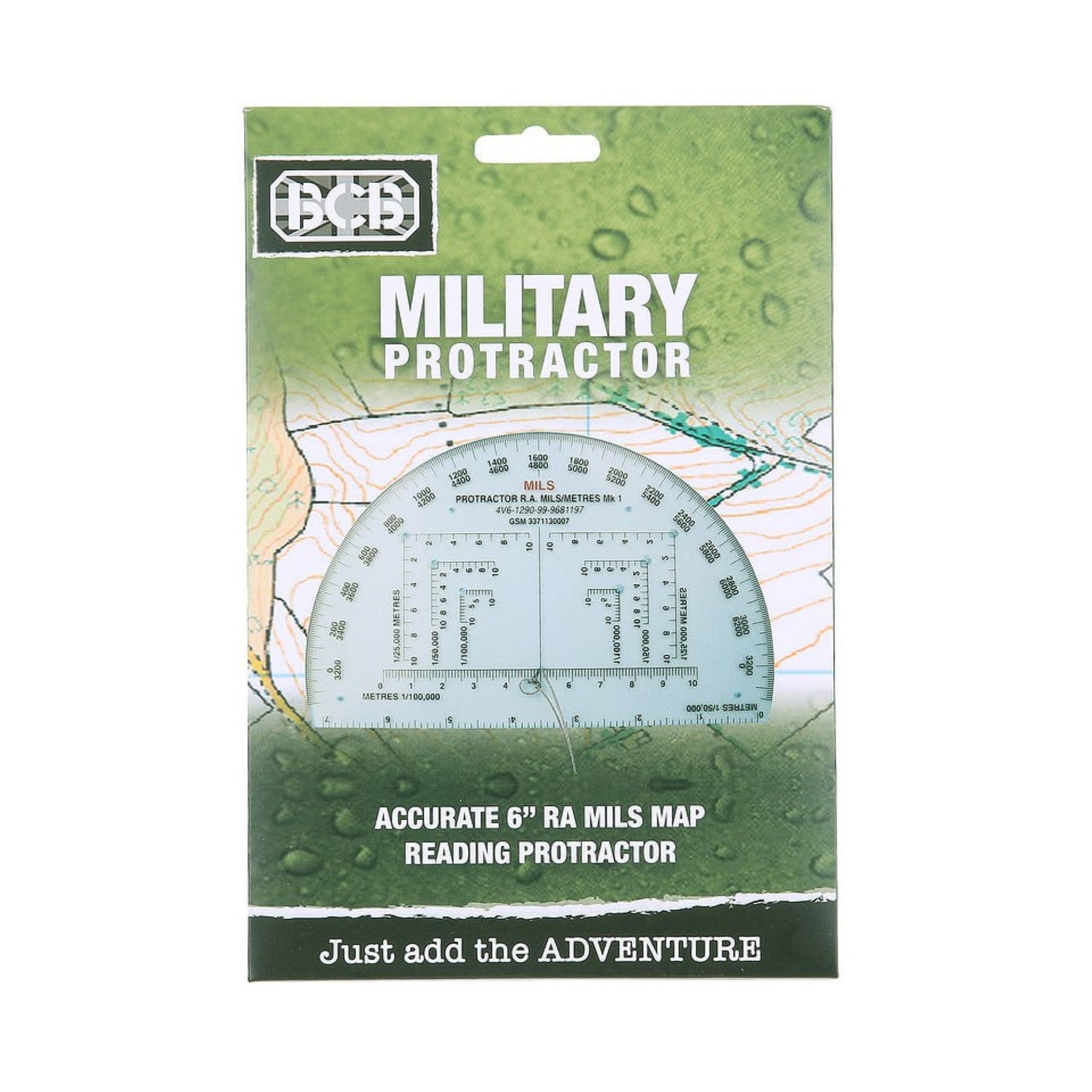 BCB | 6" RA MILS MAP READING PROTRACTOR - Coordinatometro di precisione