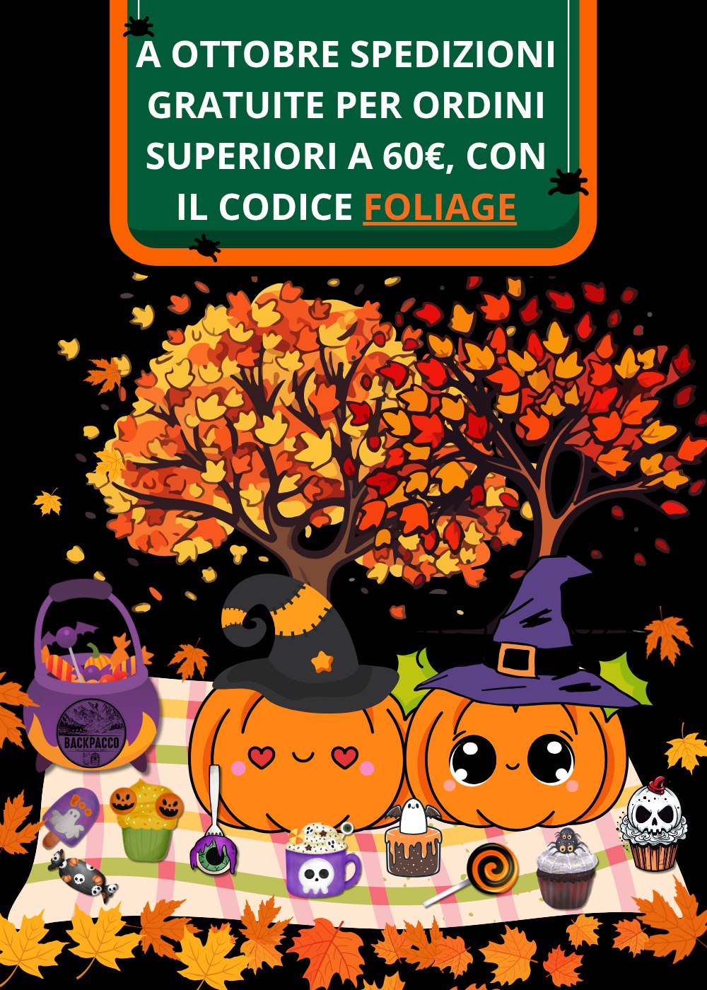 Offerta Backpacco.it: spedizioni gratuite a OTTOBRE per ordini superiori a 60€ – con il codice FOLIAGE