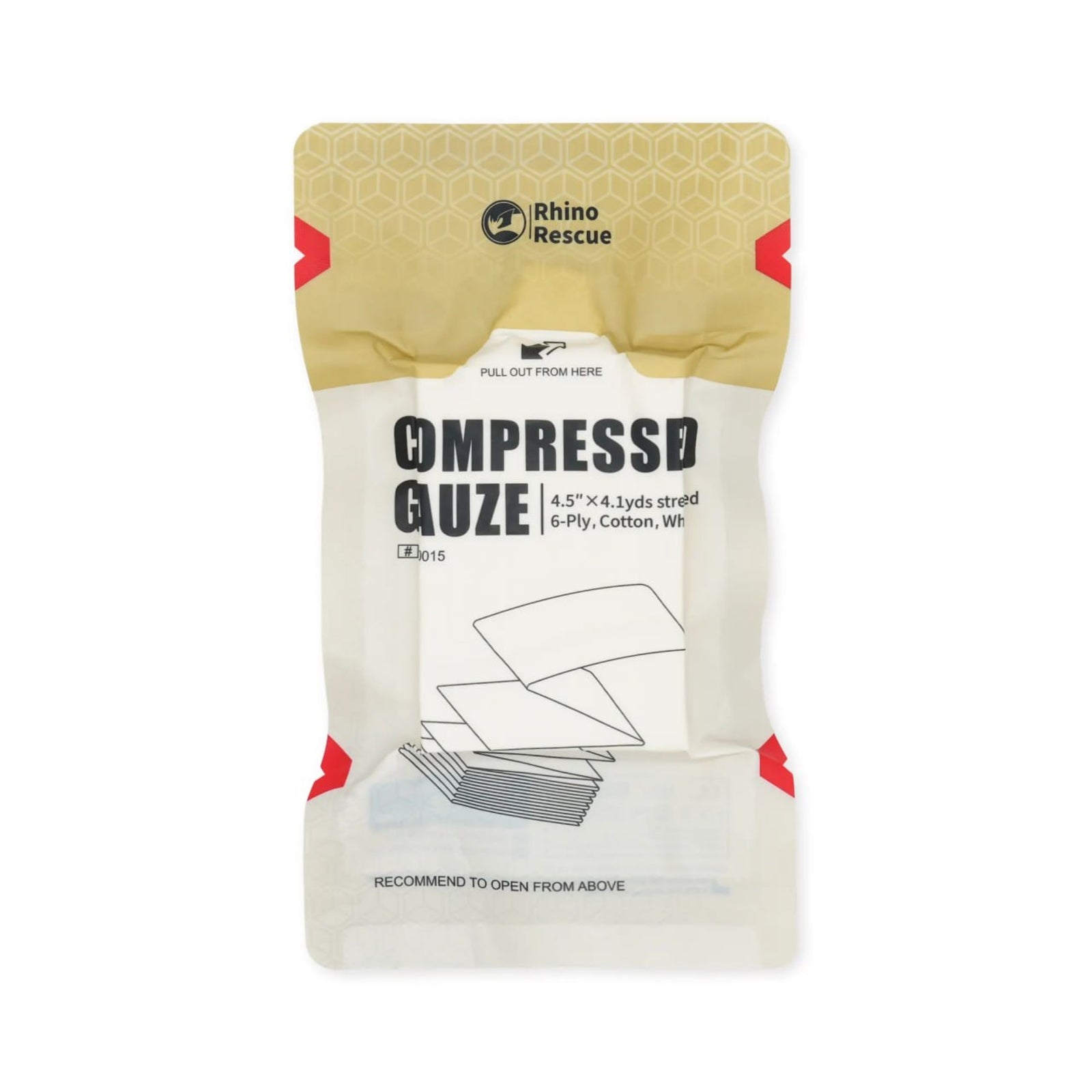 Rhino Rescue | Quick Response Compressed Gauze - Garza sterile compressa ad estrazione rapida