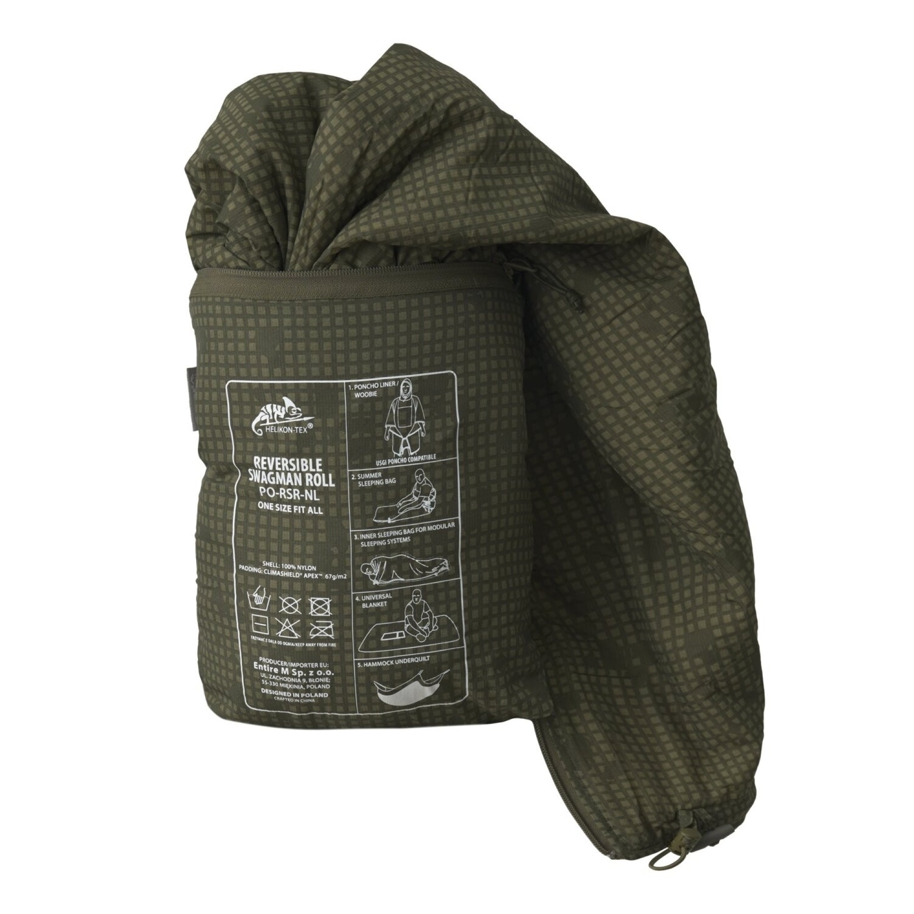 HELIKON - REVERSIBLE SWAGMAN ROLL PONCHO - Versione reversibile