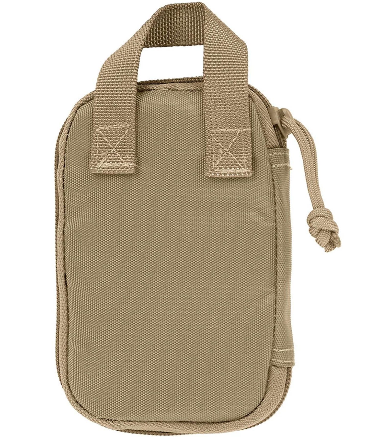 Tasca maxpedition micro pocket vista da dietro con le cuciture rinforzate della maniglia