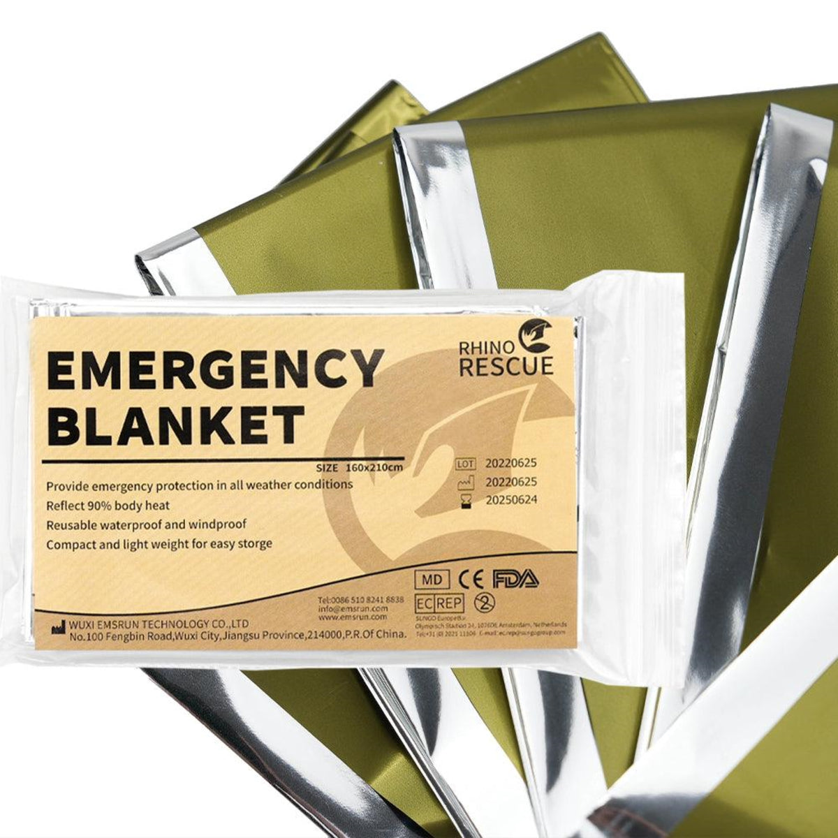 Rhino Rescue | Emergency Blanket - Coperta di sopravvivenza