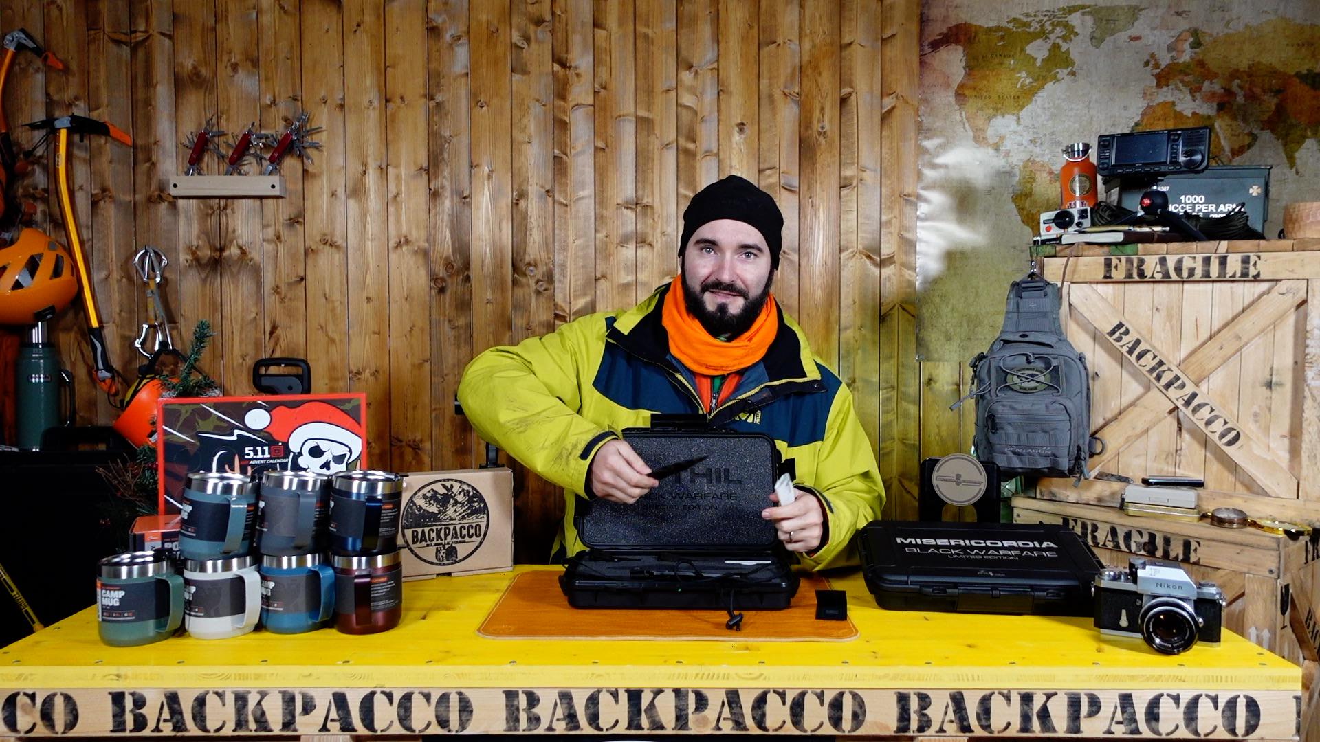 COPERTINA DEL VIDEO DOVE PAOLO DI BACKPACCO SPIEGA LO S-THIL DI EXTREMA RATIO