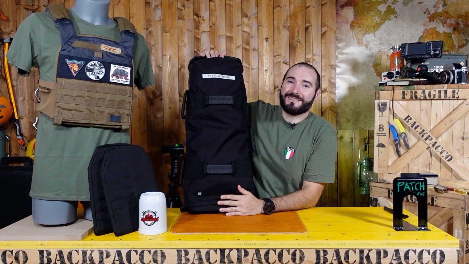 COPERTINA DEL VIDEO DOVE PAOLO DI BACKPACCO SPIEGA IL PT-R WEIGHT KIT 100 DI 5.11