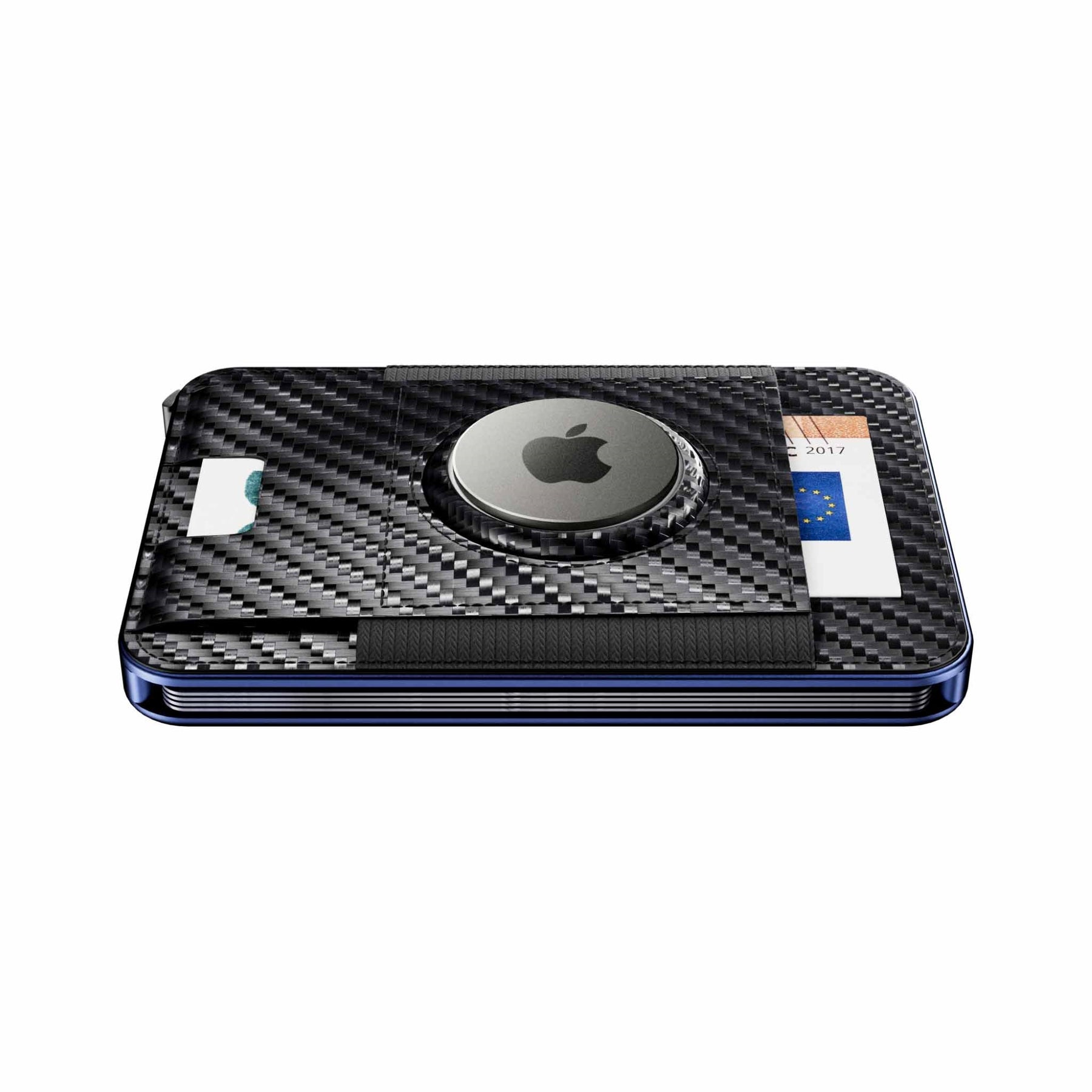 MOERO | M2 PRO AIRTAG CARBON BLACK - Portafoglio MagSafe con scomparto AirTag